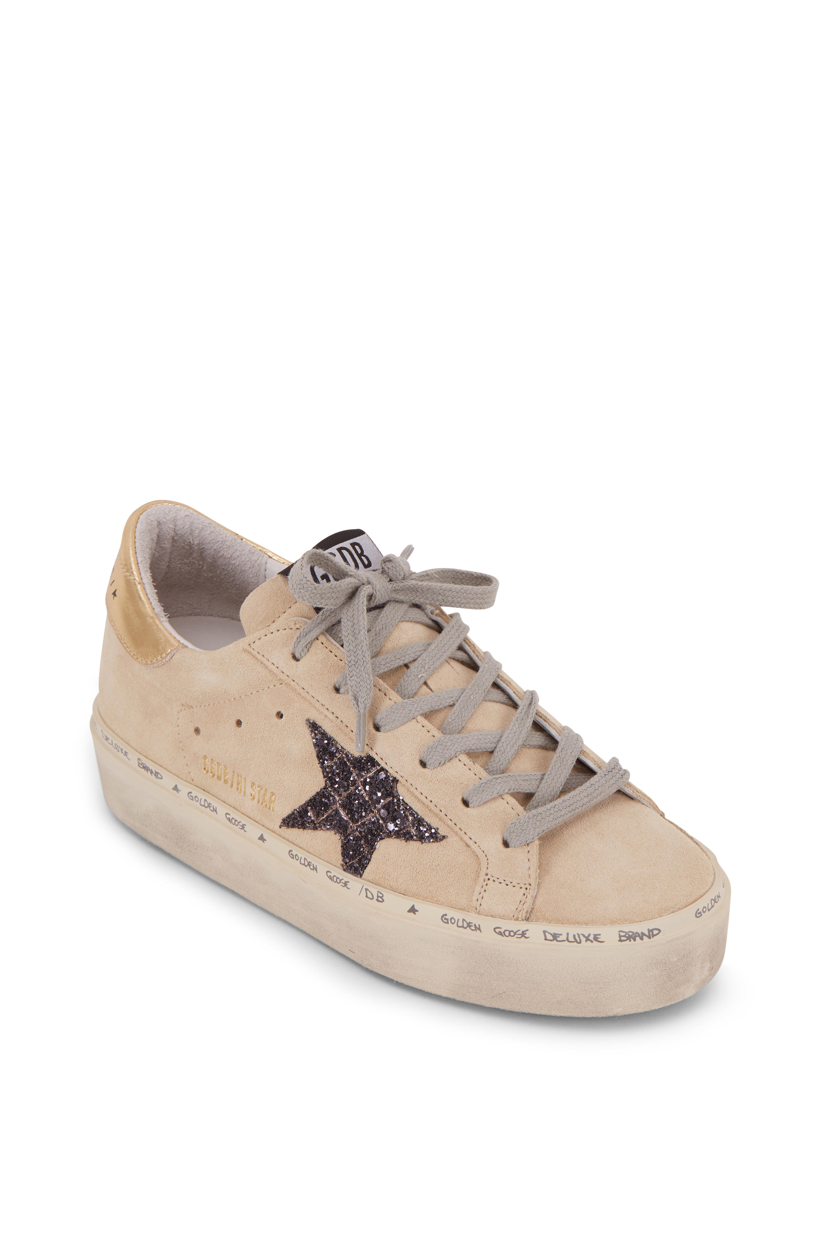 golden goose sneakers with pearls