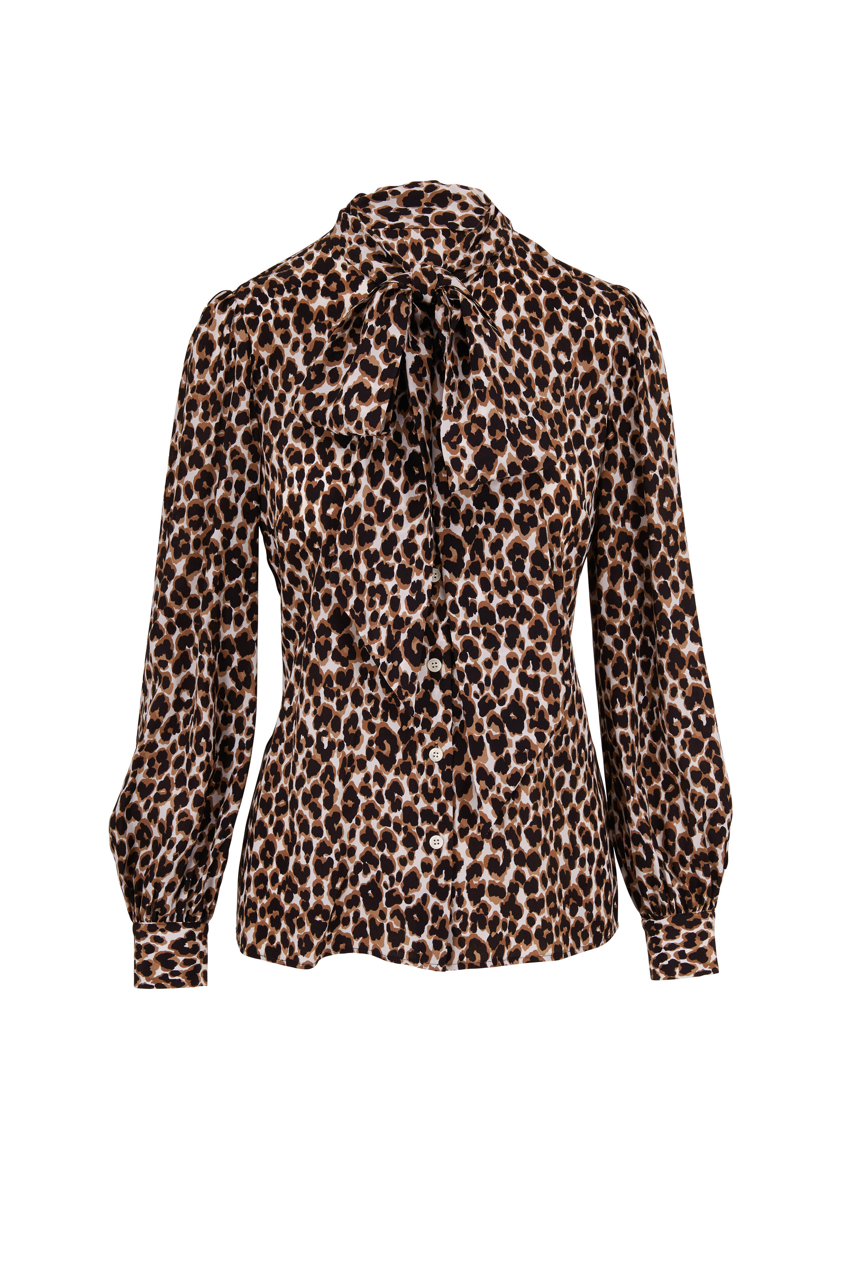 michael kors tie neck blouse