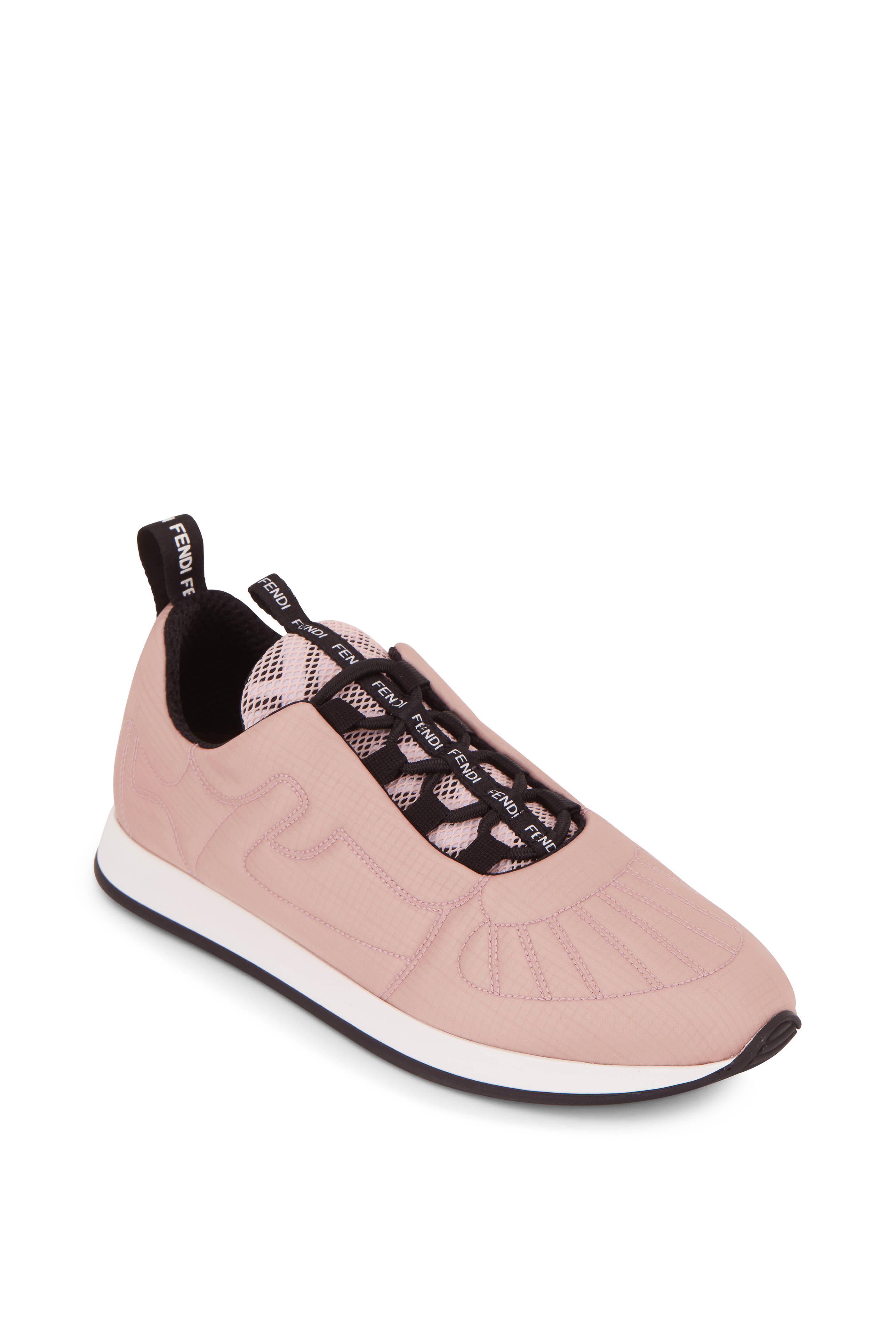 pink quilted sneakers