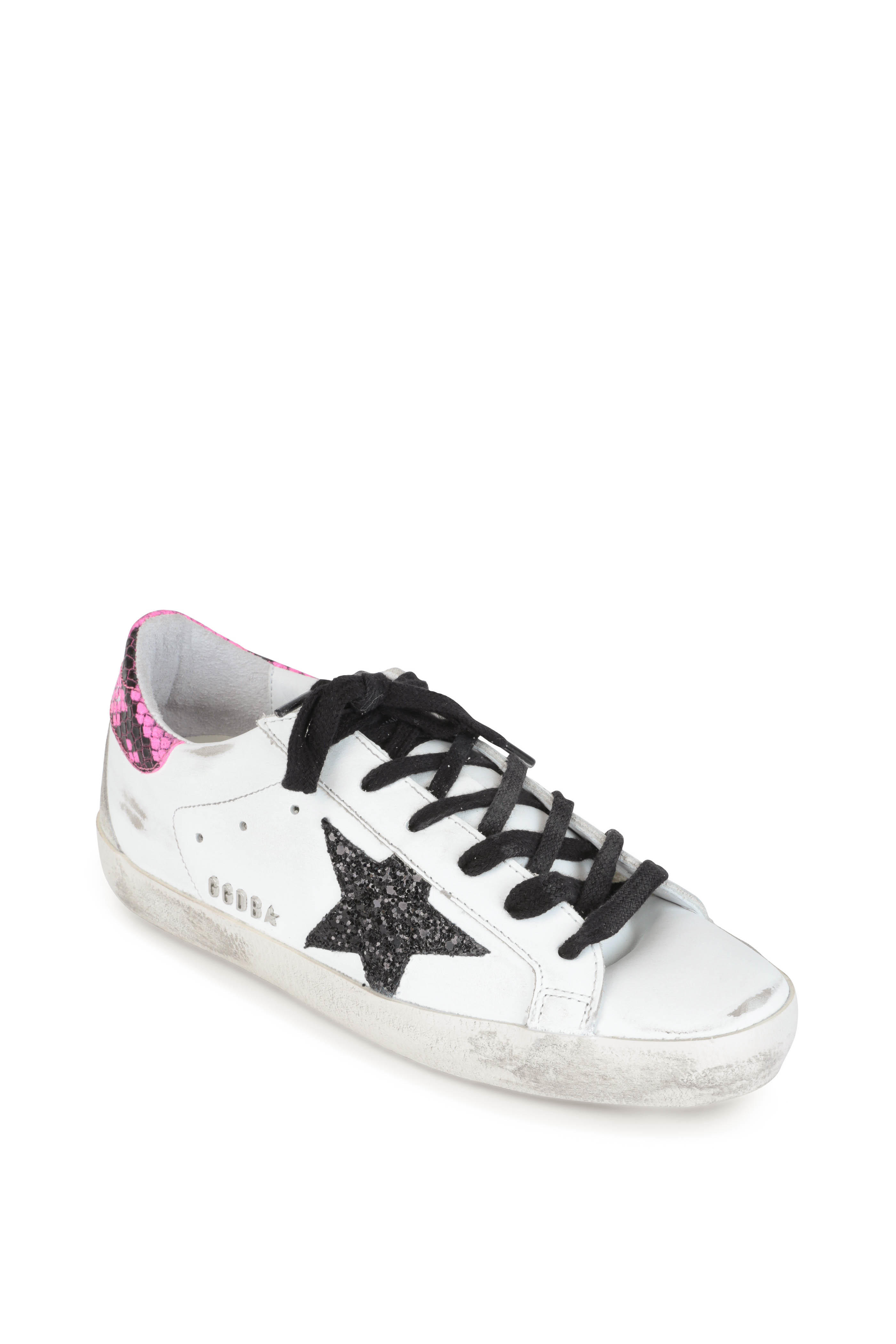 golden goose sneakers white with black star