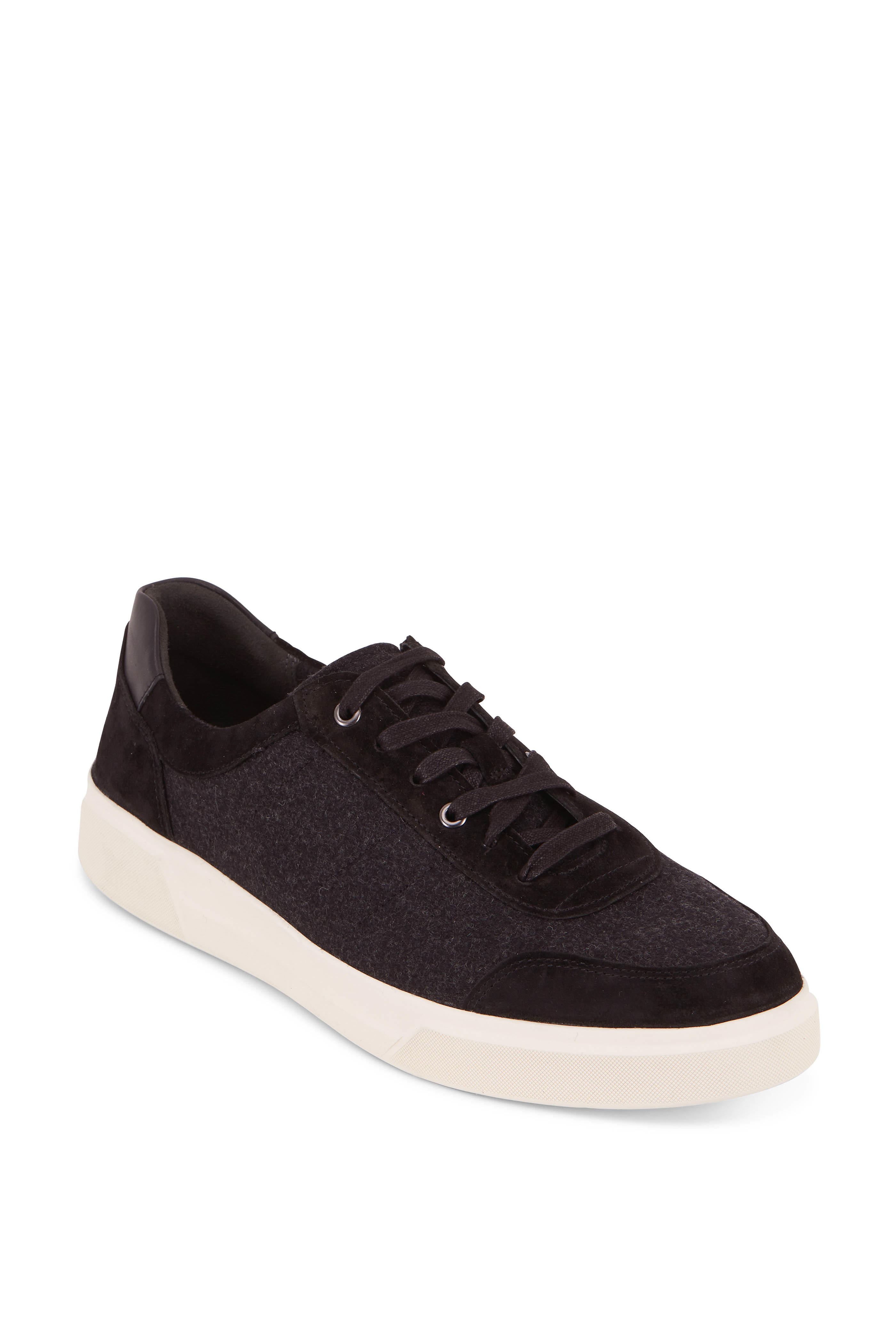 vince black suede sneakers