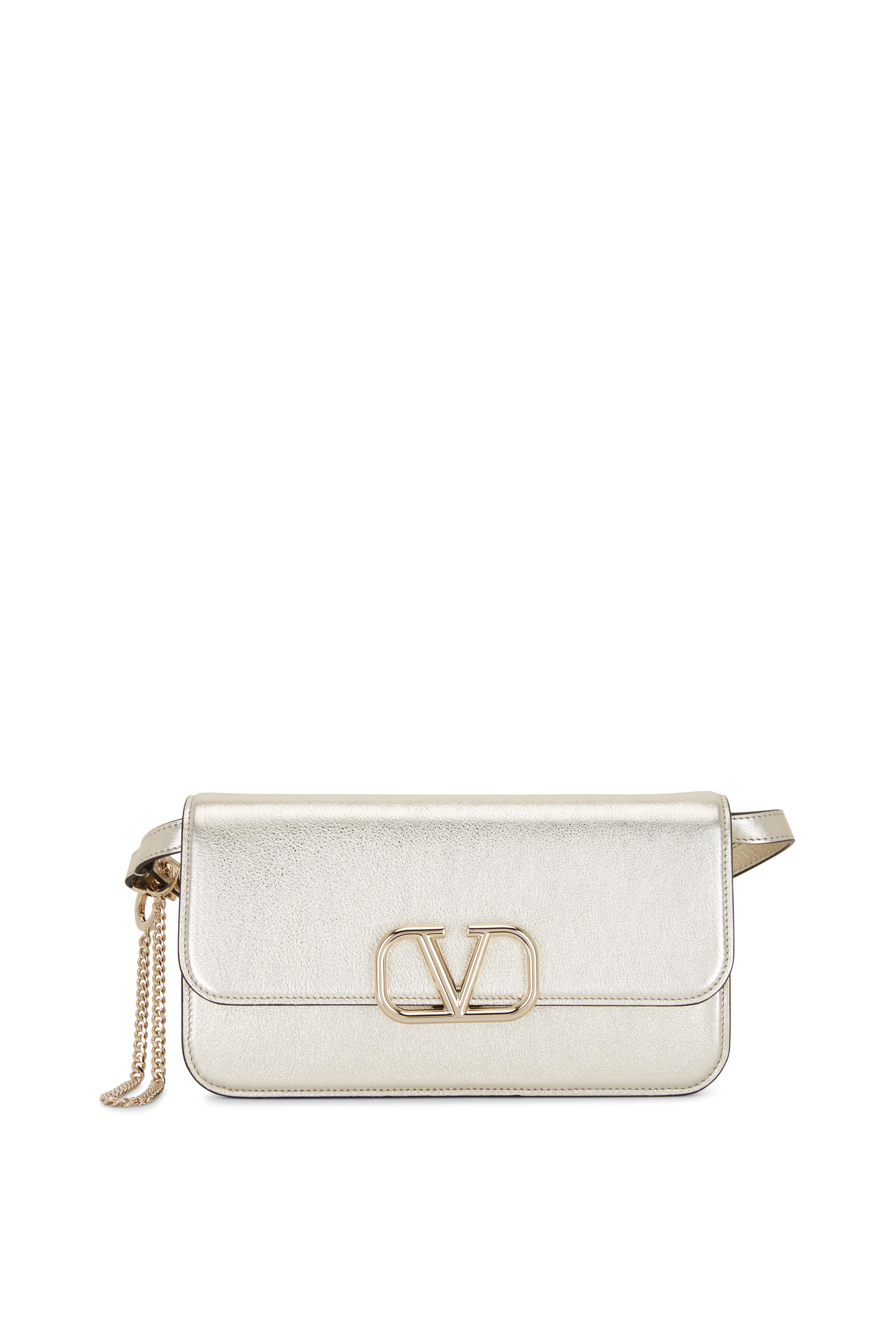 metallic valentino bag