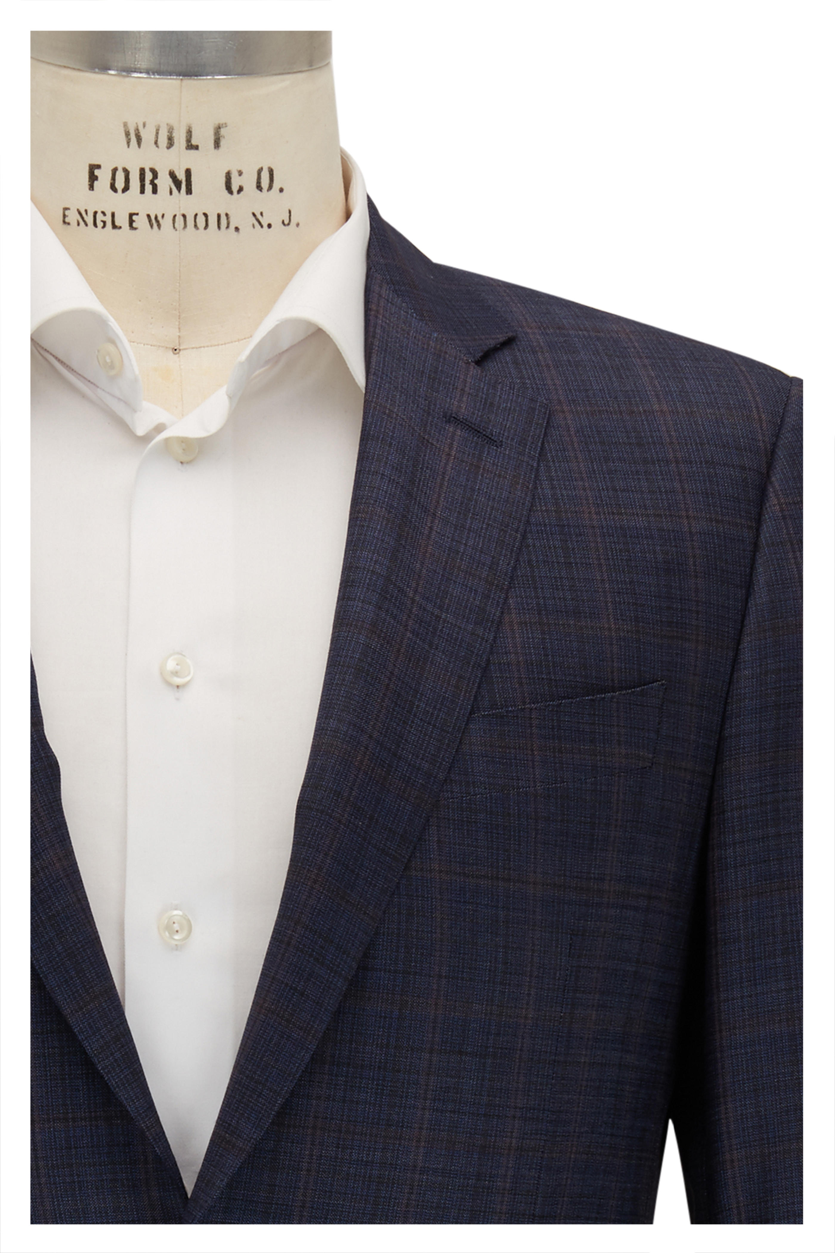 canali windowpane suit