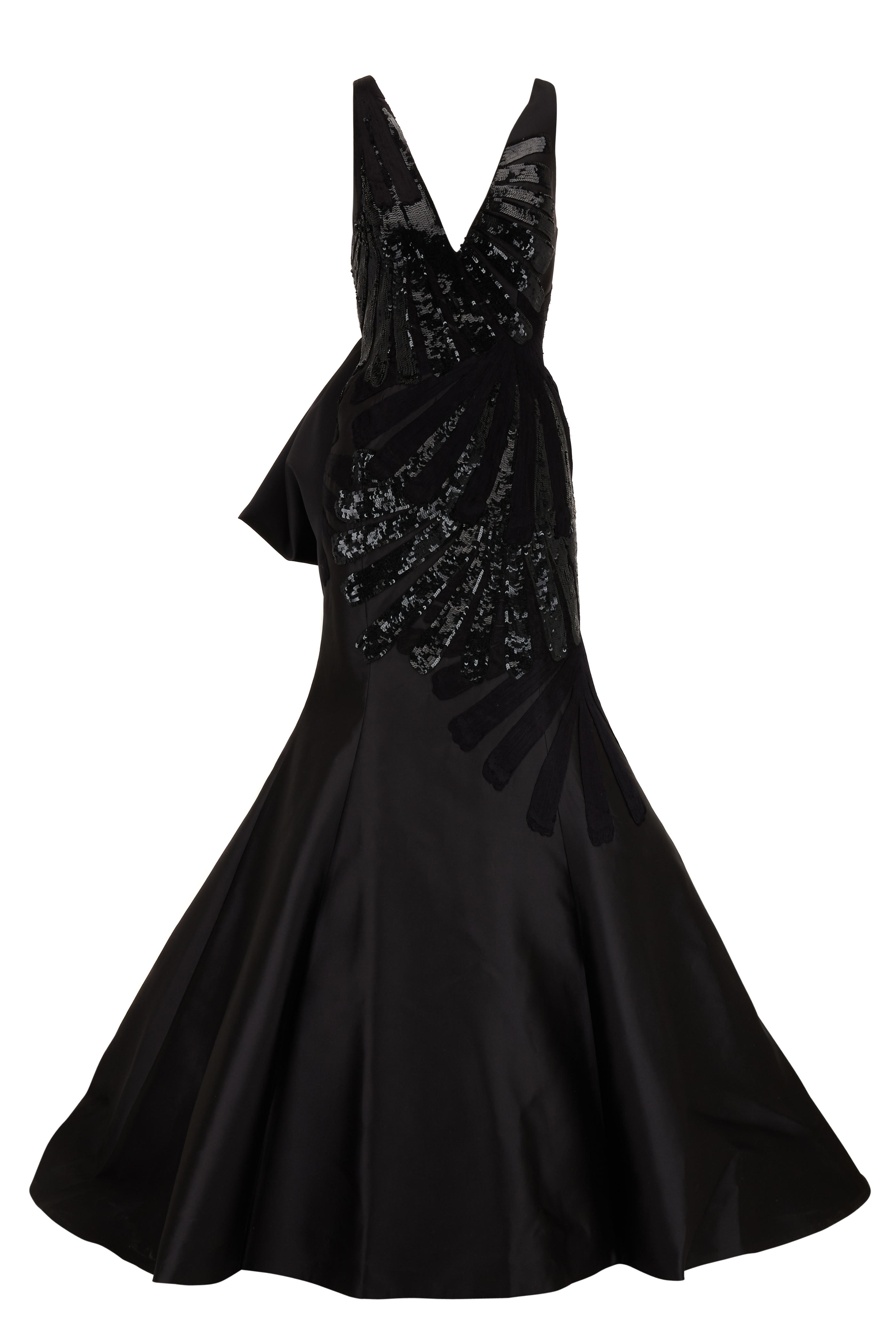 carolina herrera black gown