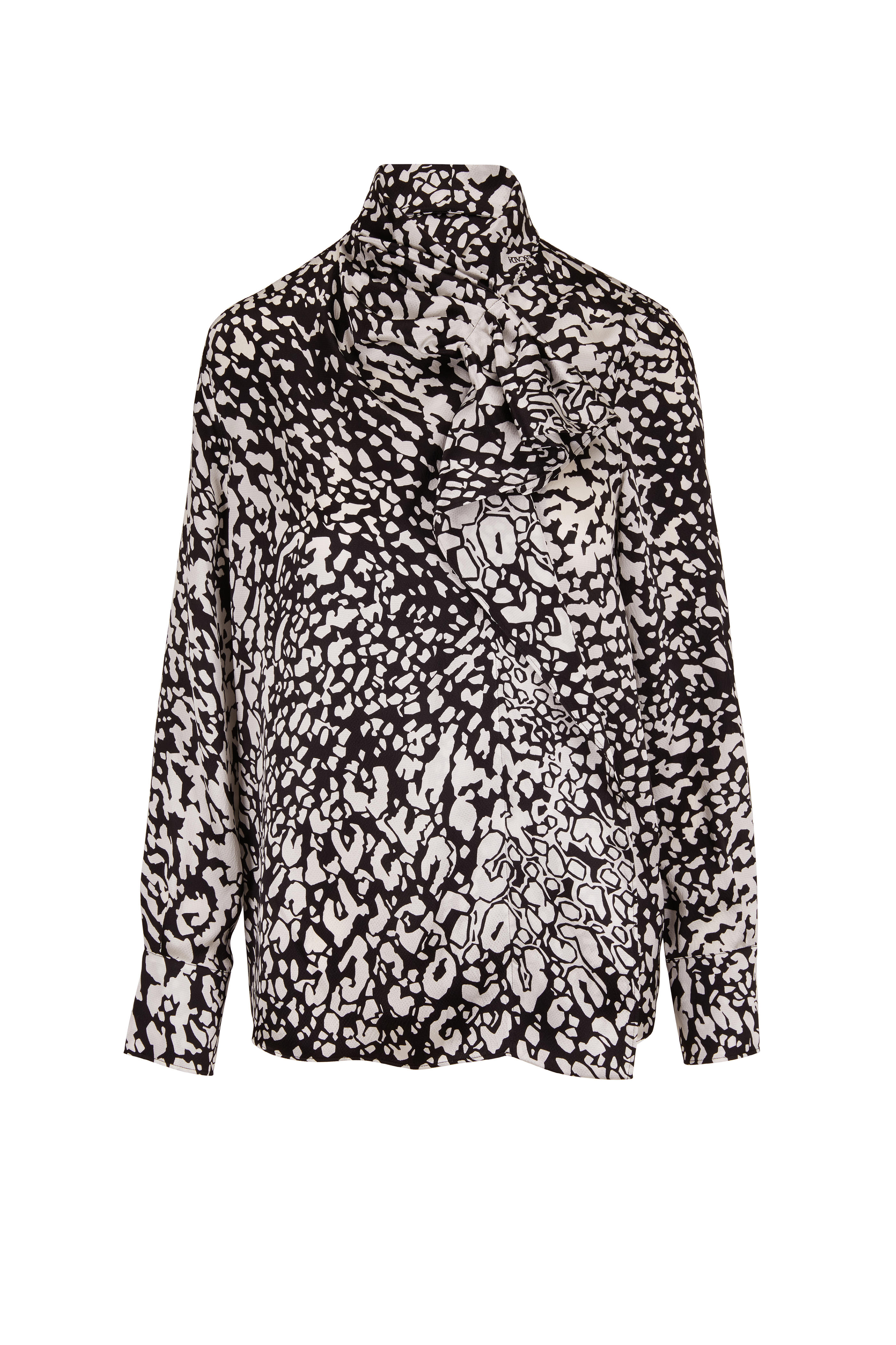 black and white leopard print shirt