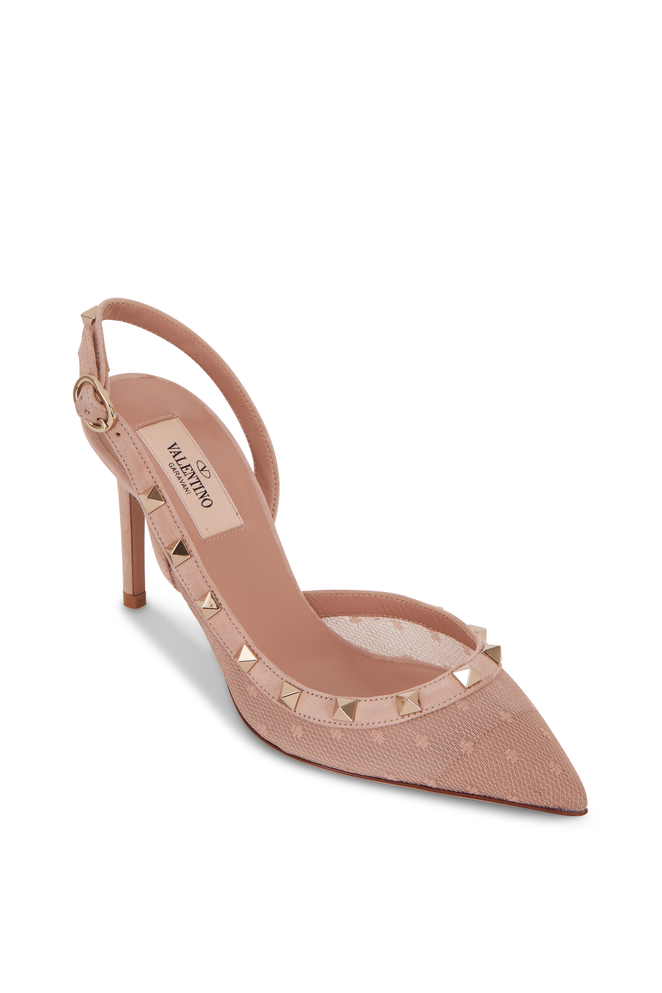 pink suede valentino rockstud