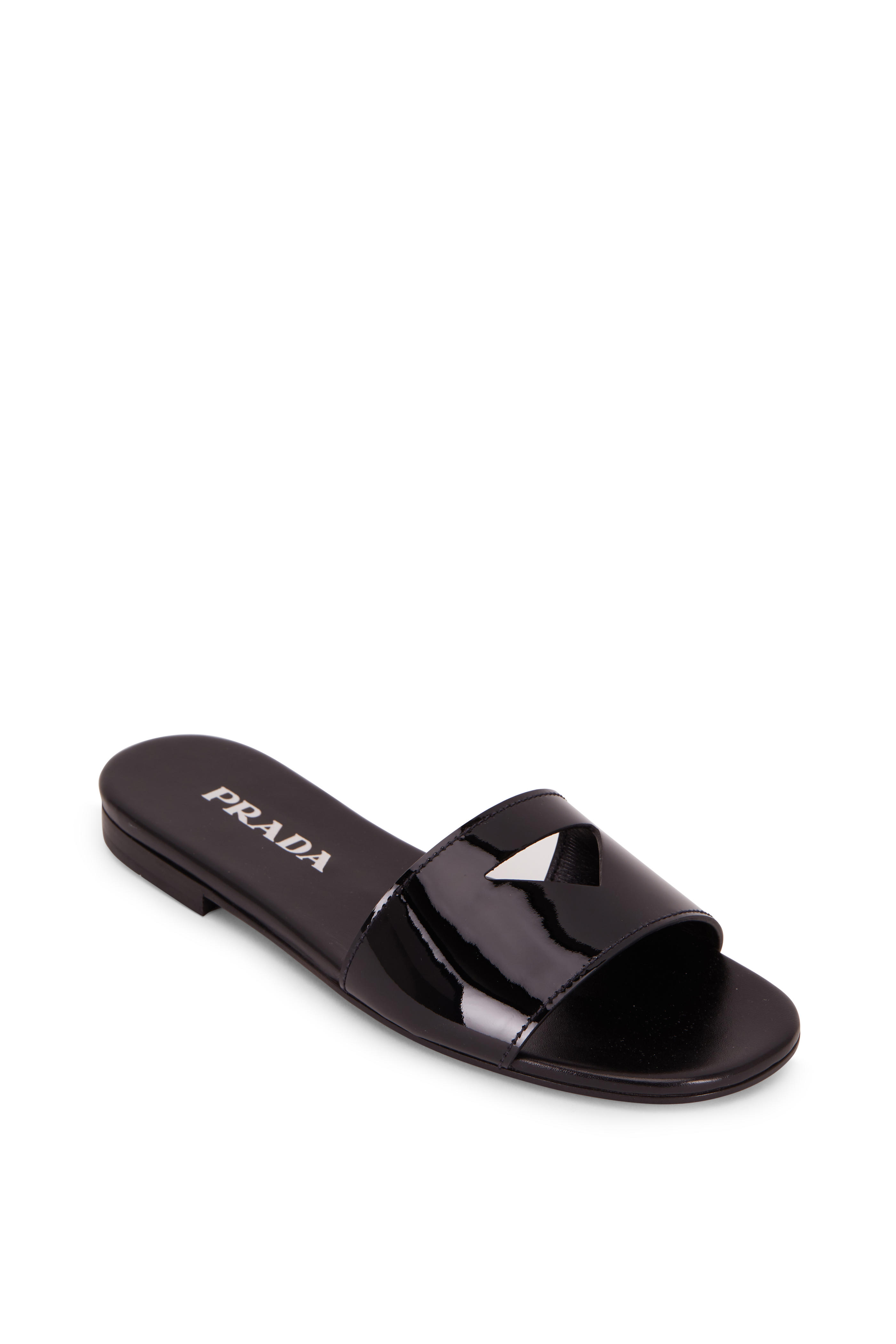 prada patent leather flats