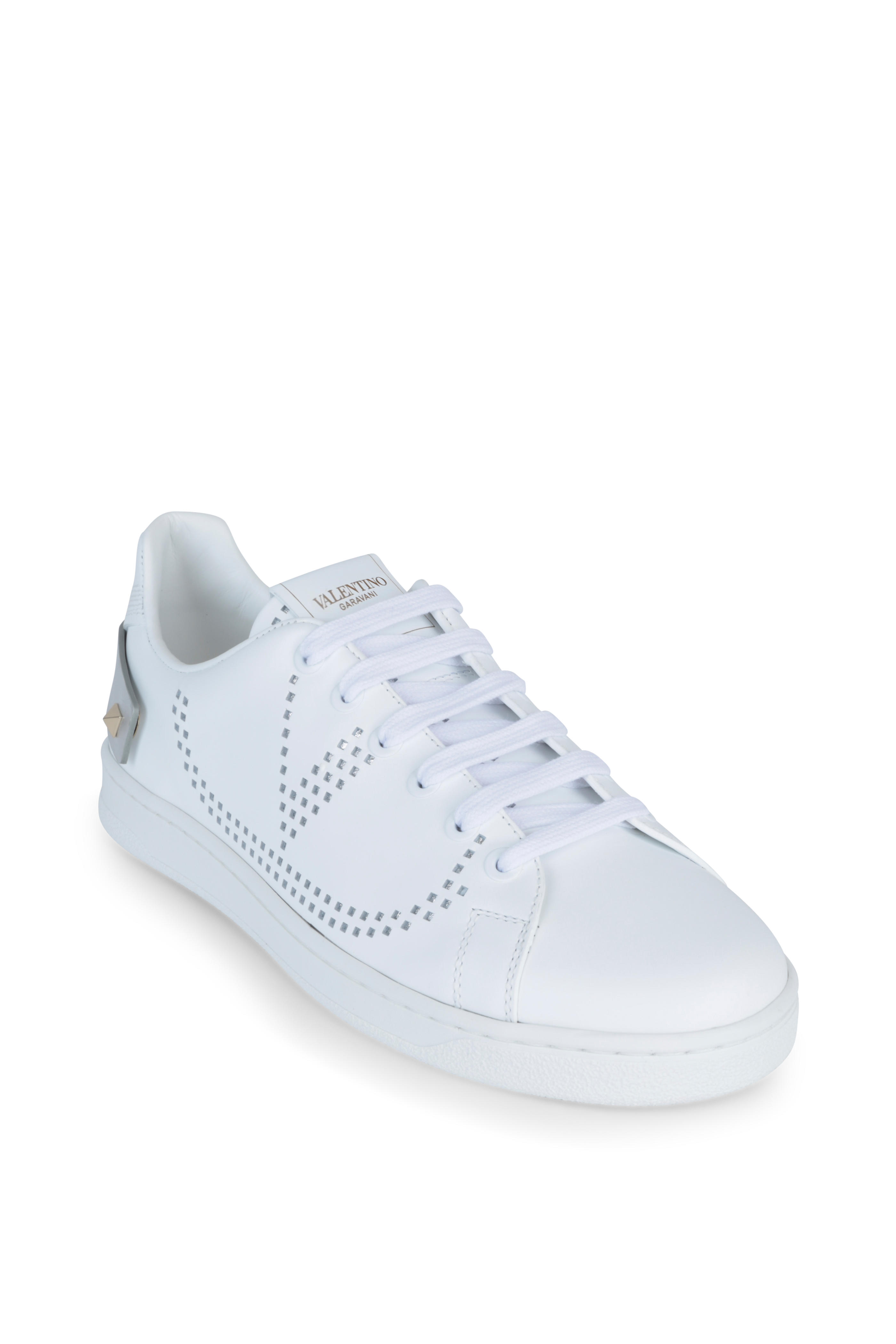 valentino silver sneakers