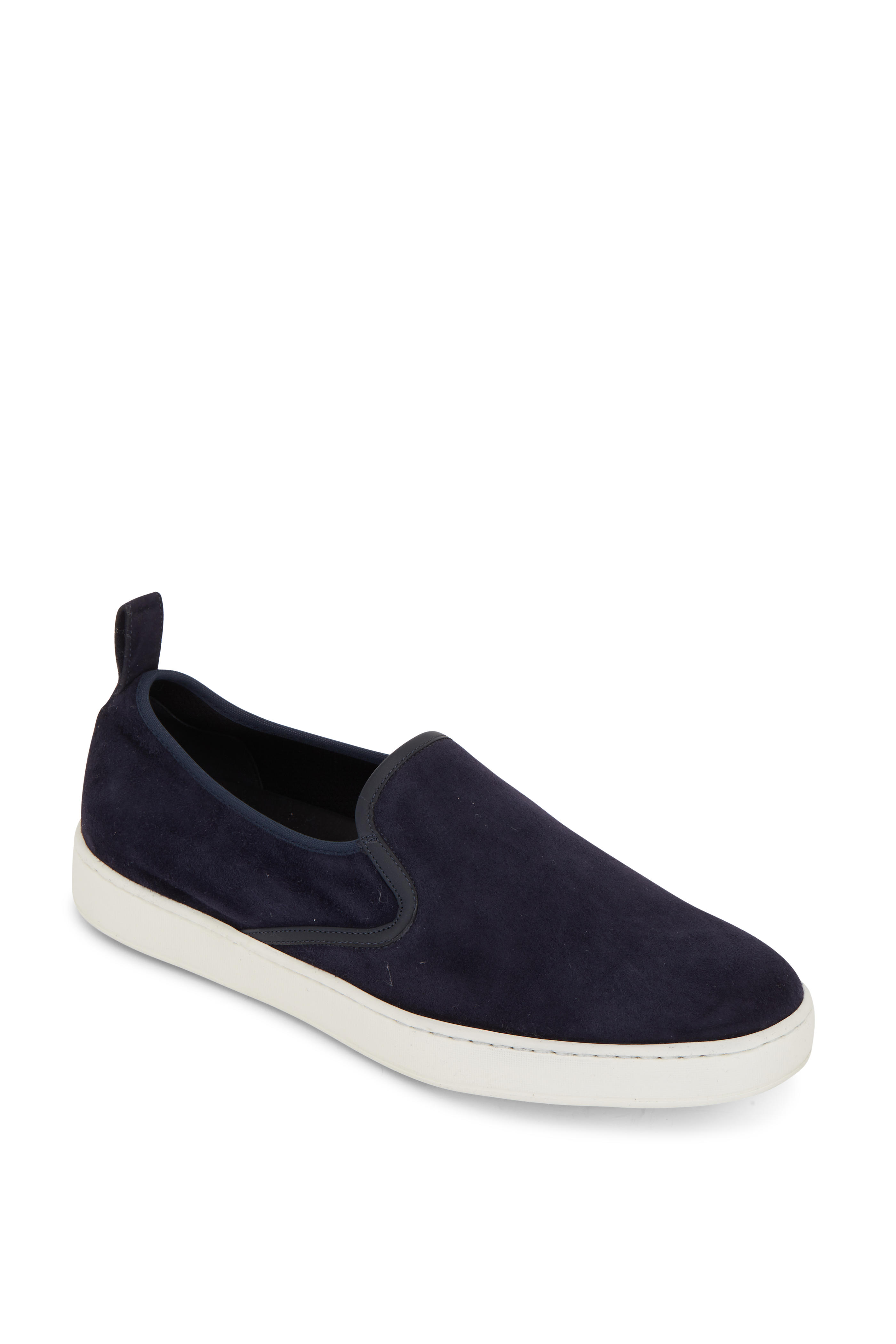 santoni slip on sneakers