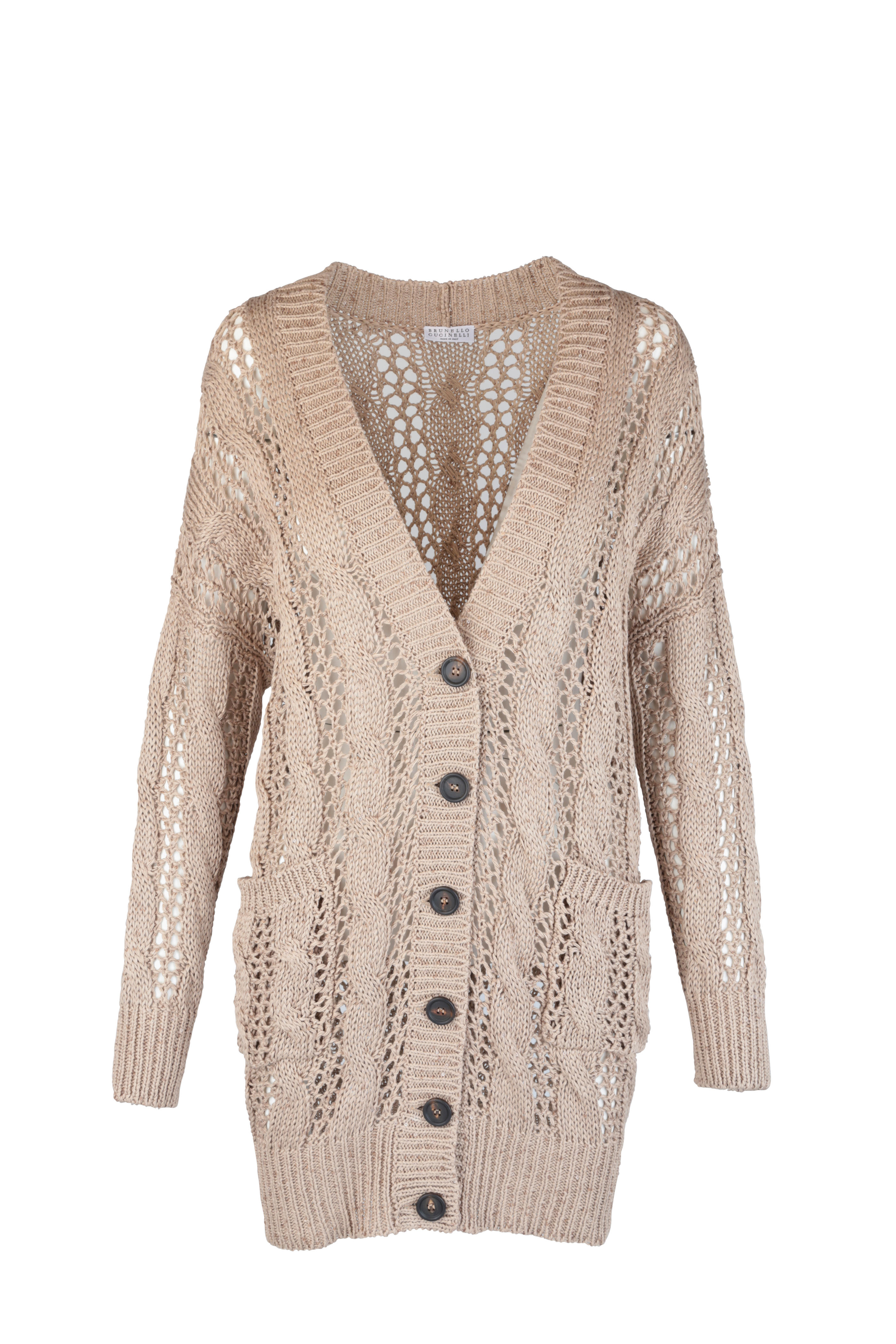 open weave cardigan