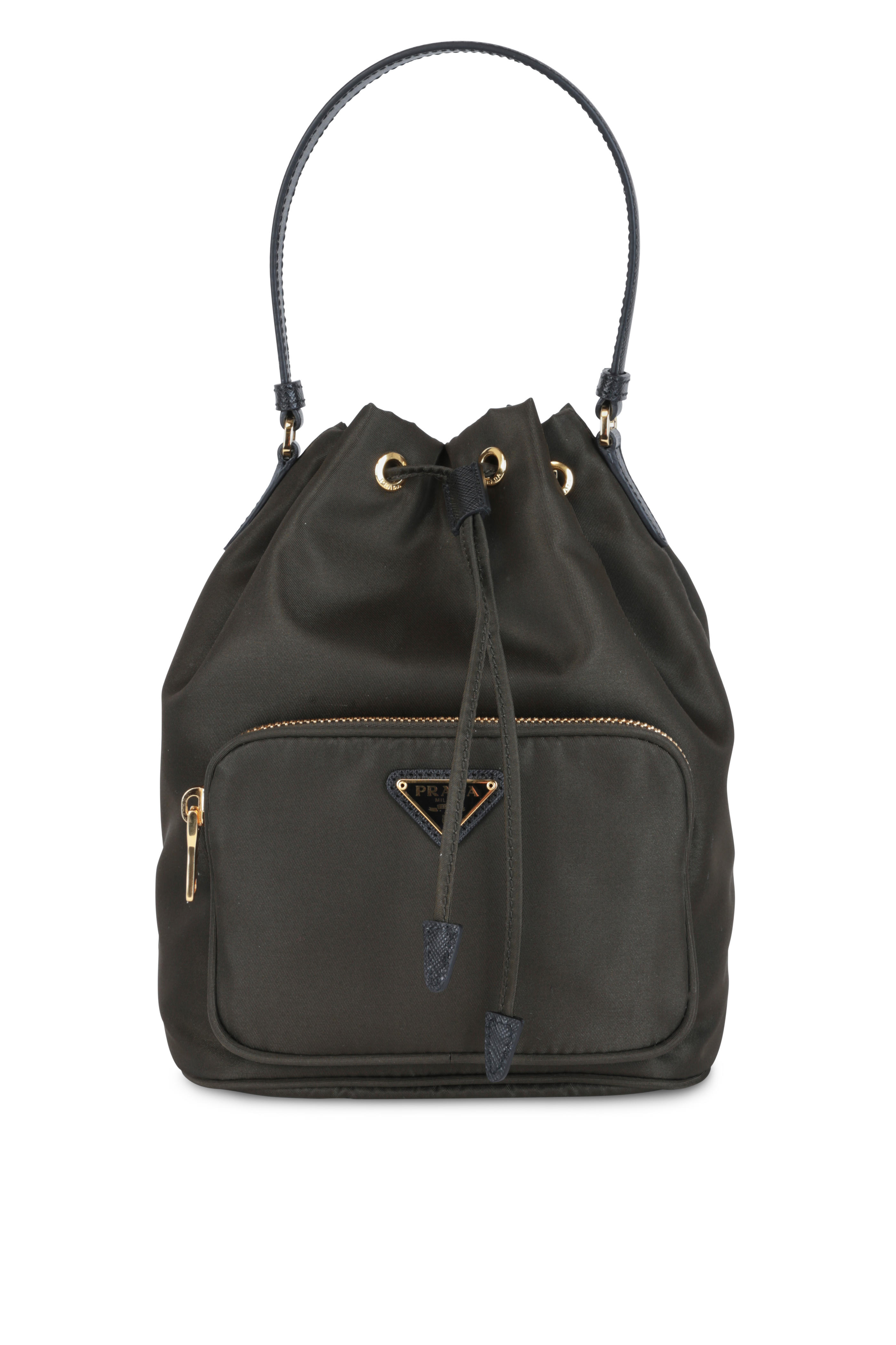 tessuto bucket bag