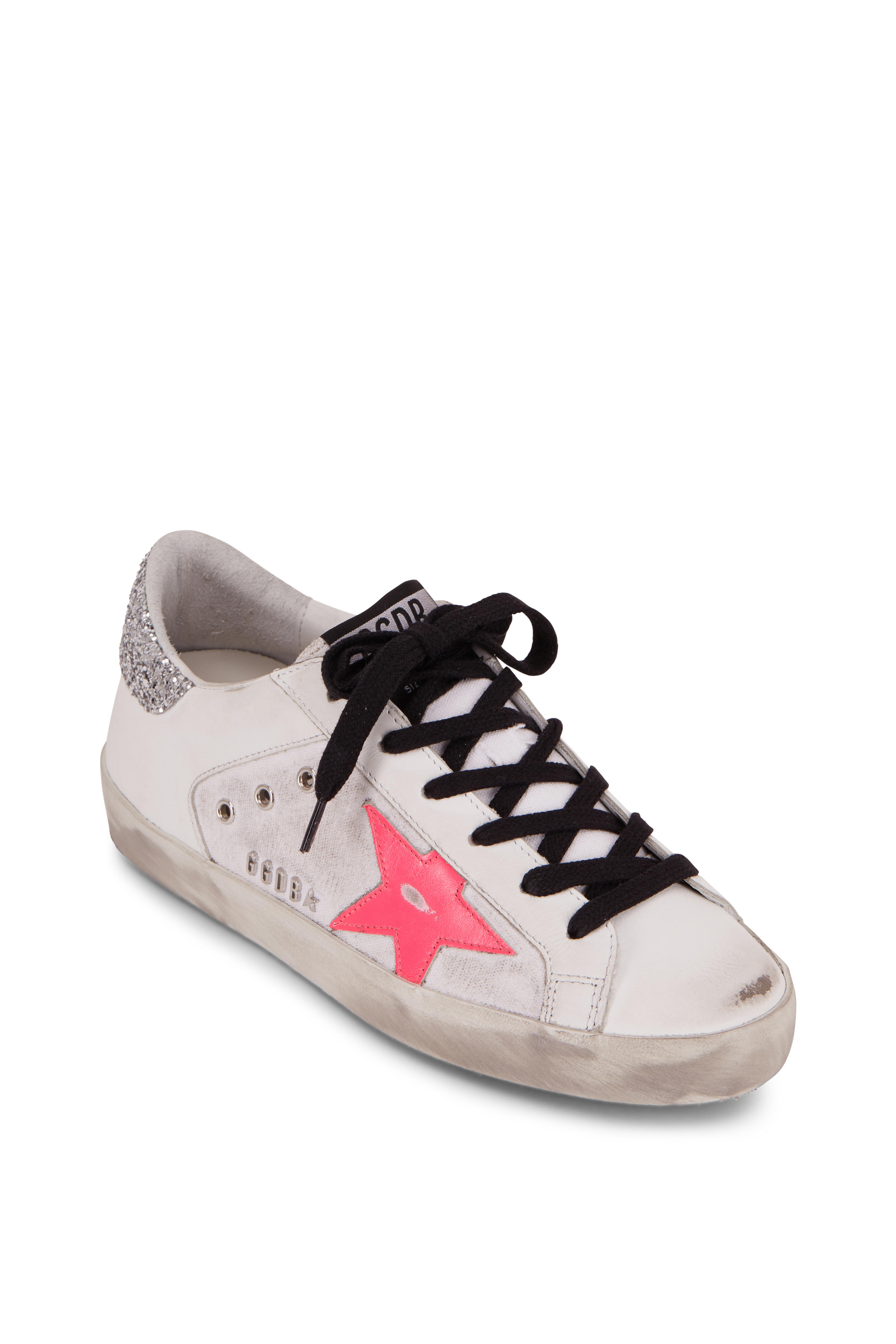 golden goose sneakers pink star