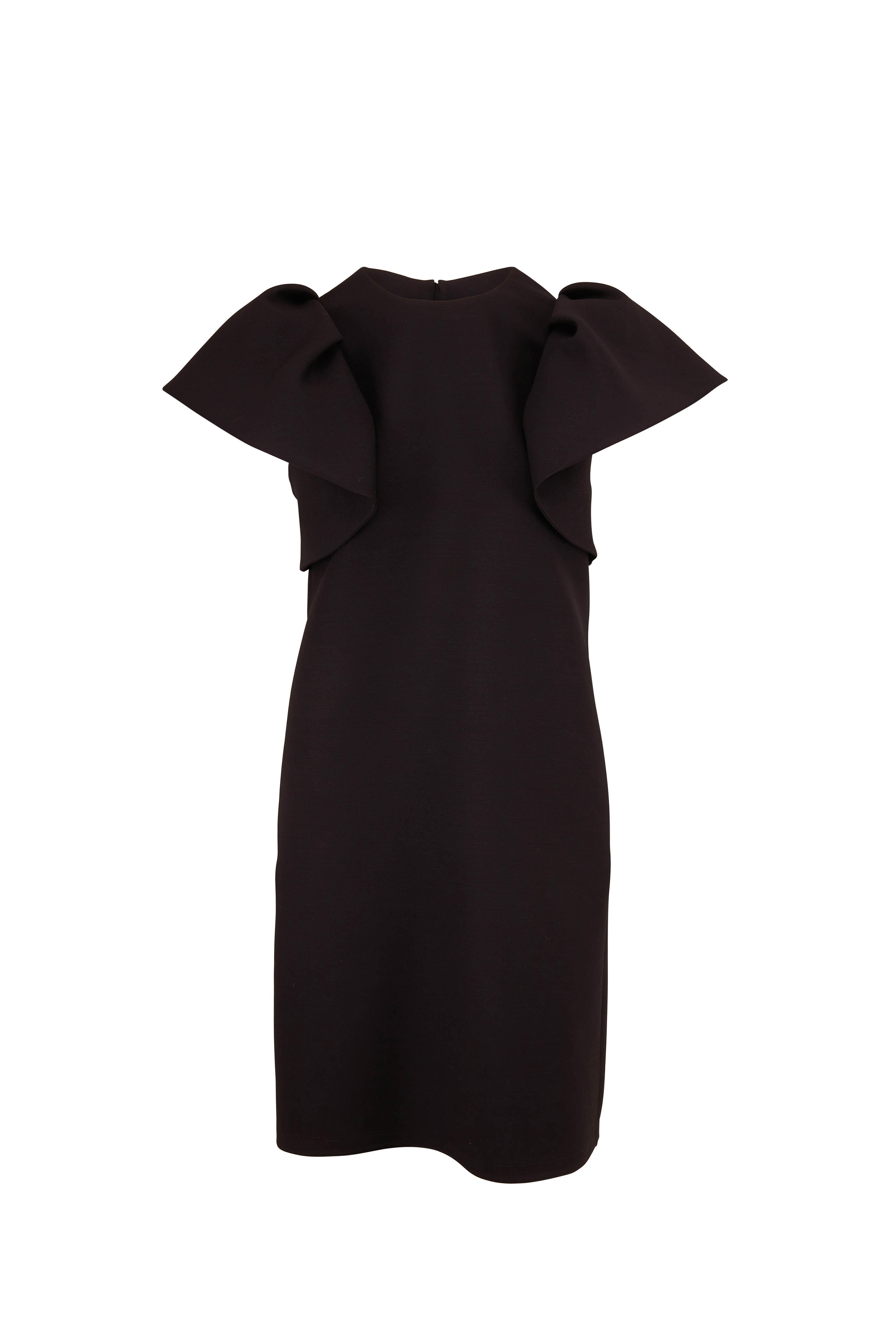 ruffle short sleeve dress