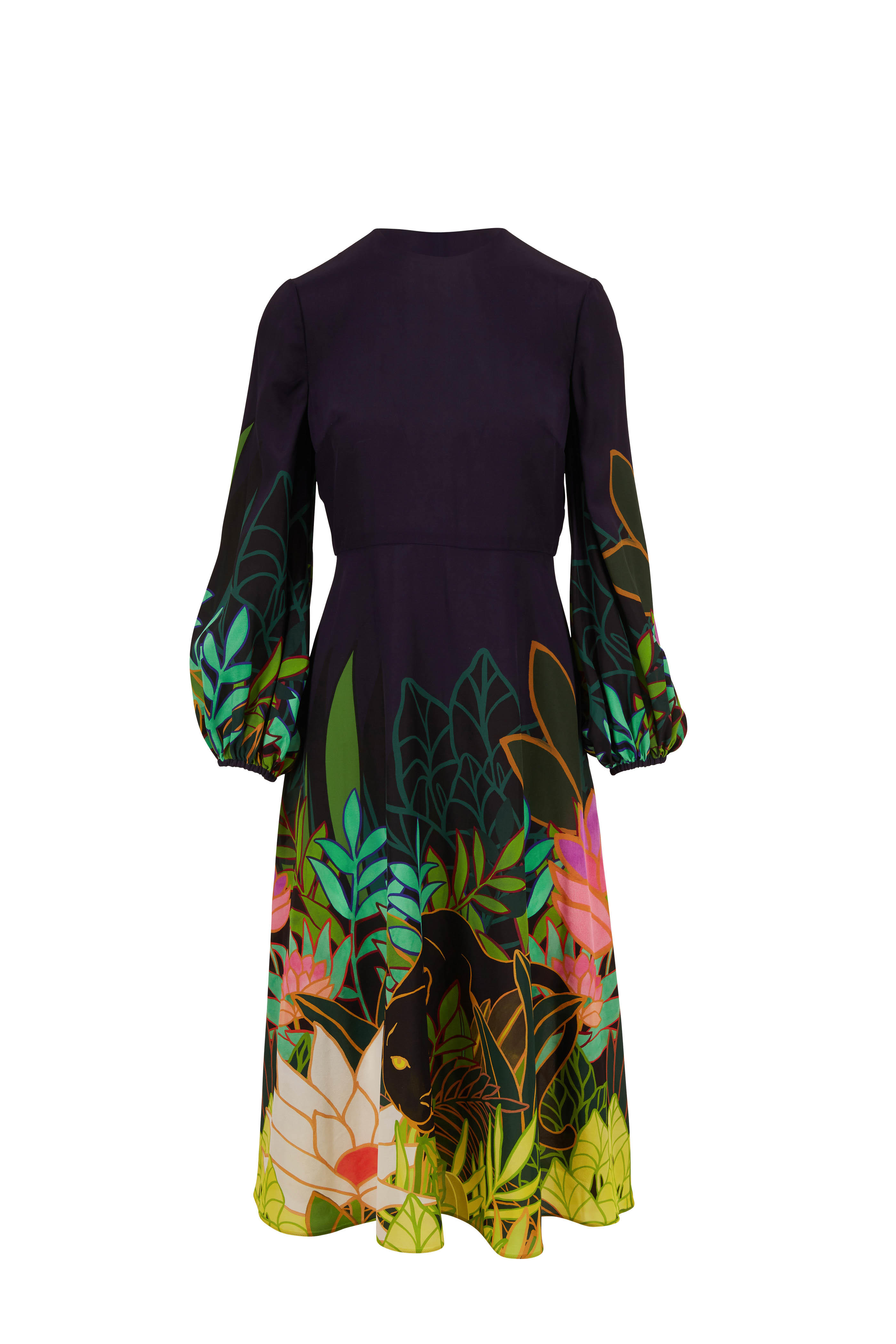 navy blue silk maxi dress
