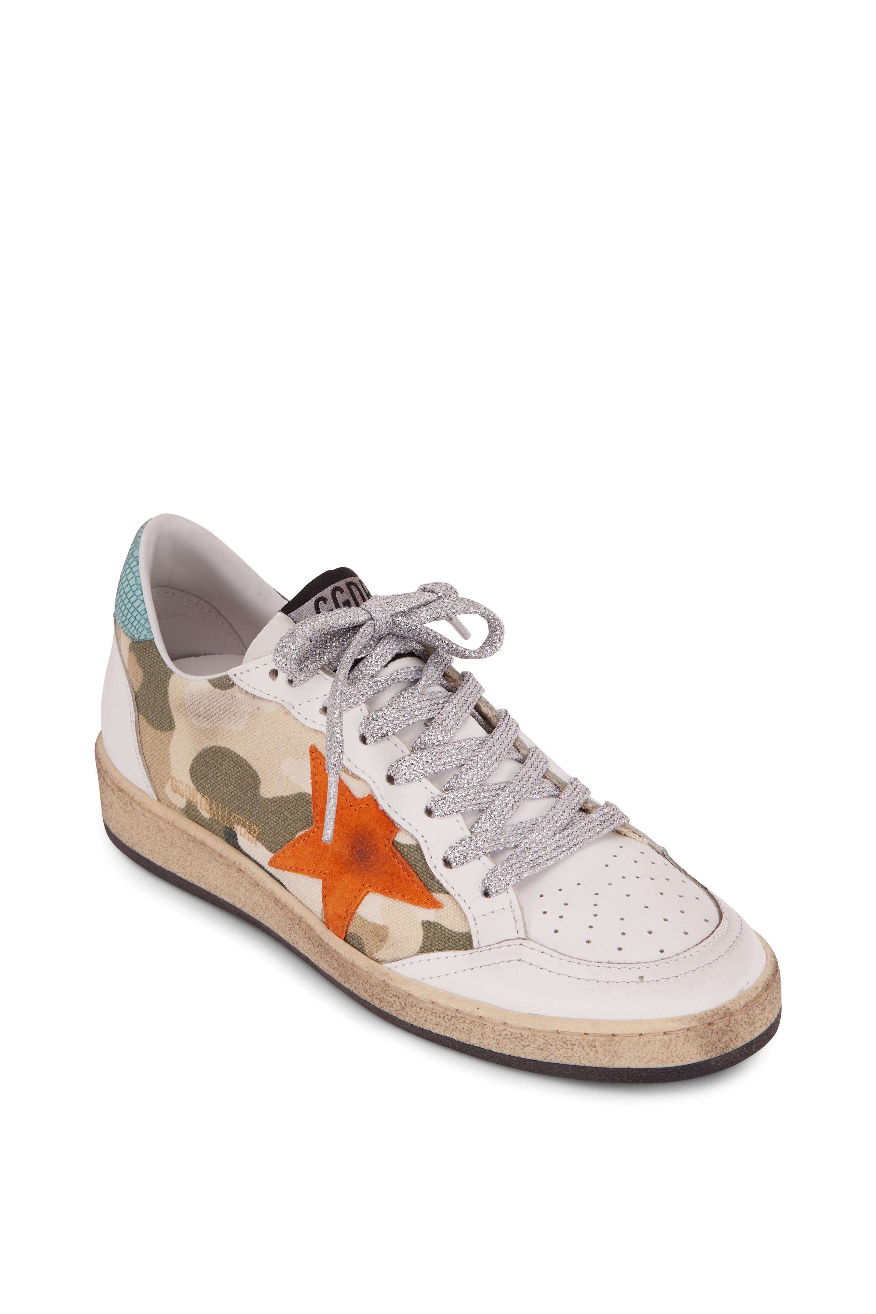 golden goose camo sneakers