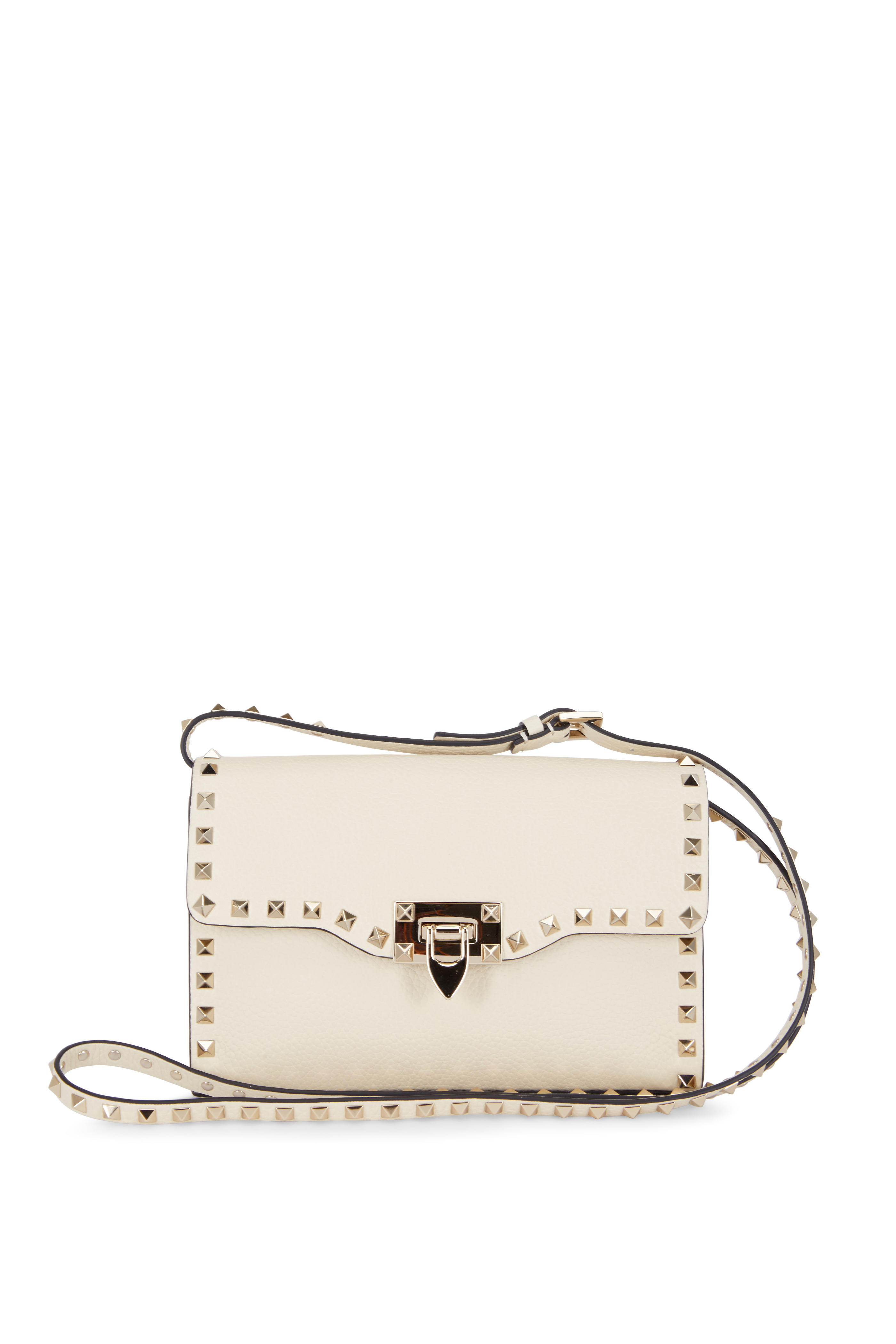 valentino pebbled leather shoulder bag