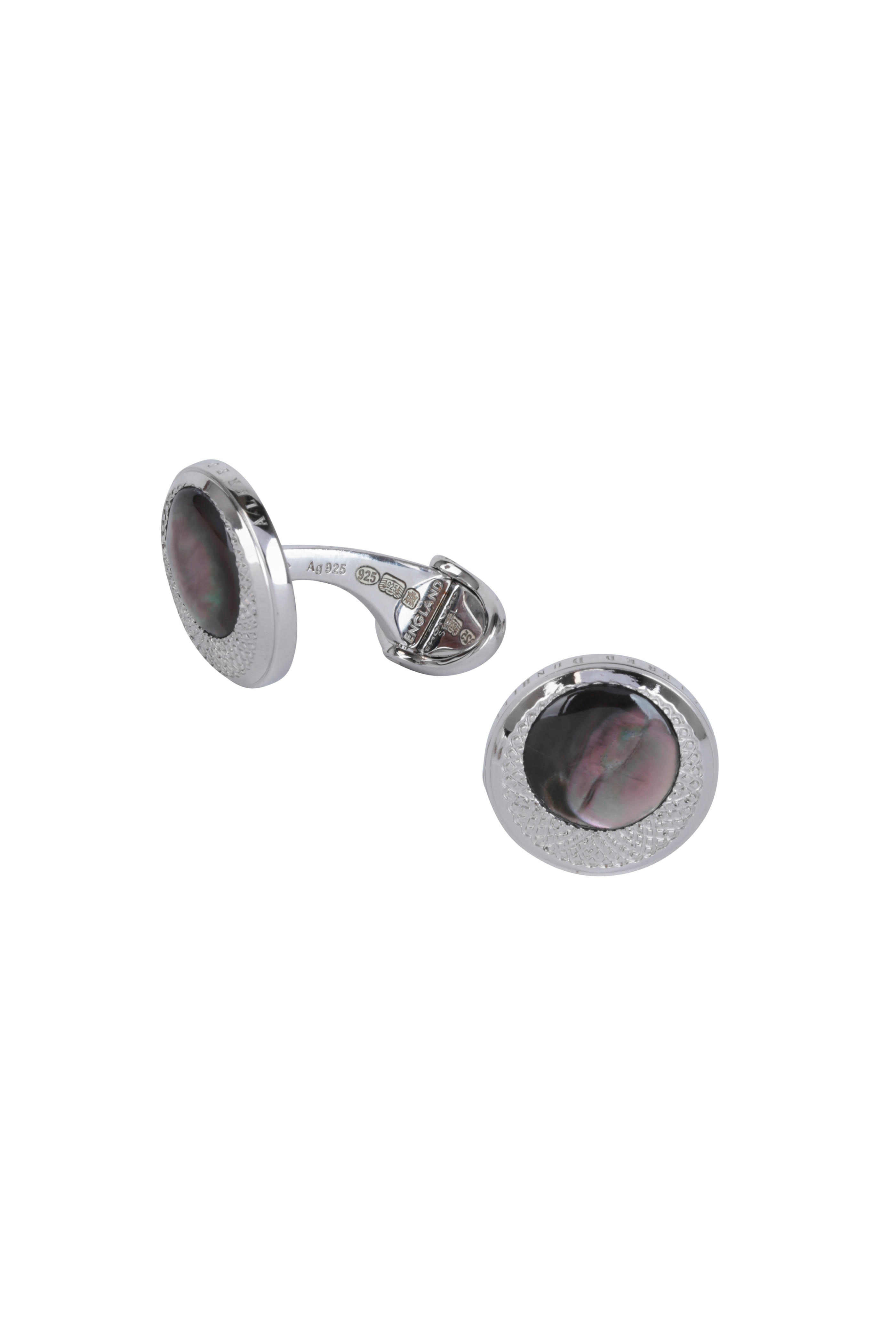 dunhill mother of pearl cufflinks