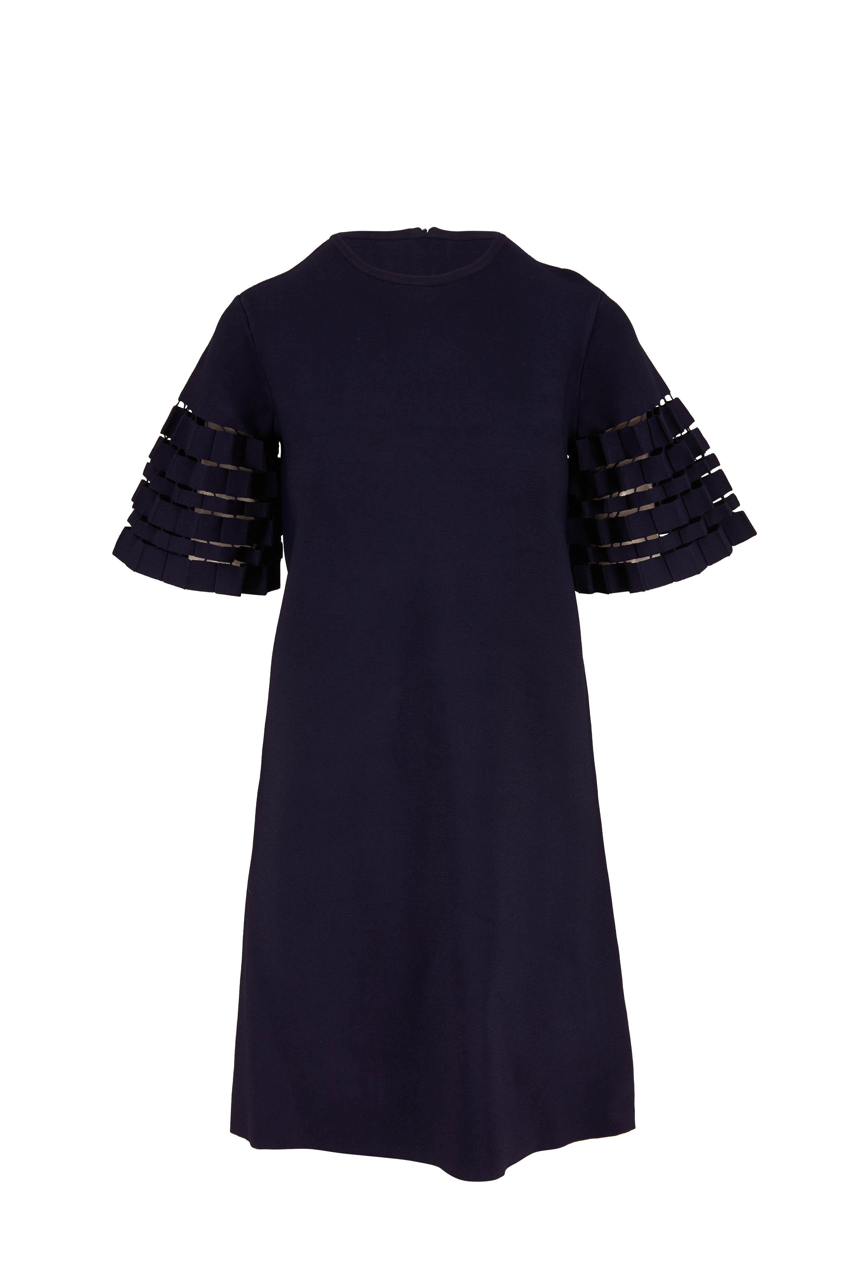 navy short sleeve dress