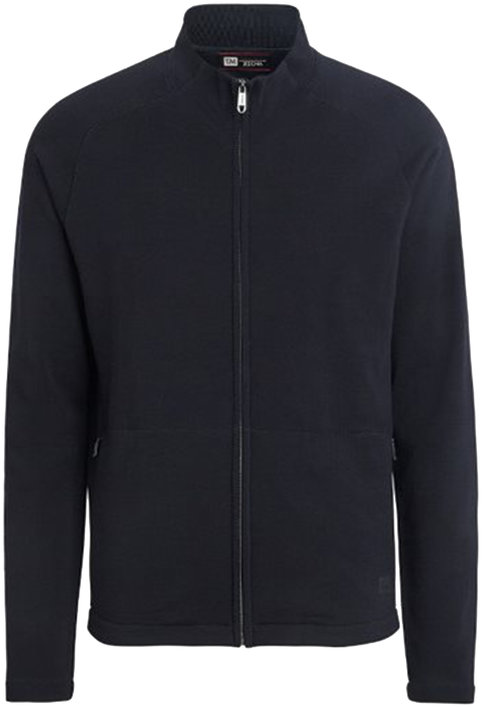 Z Zegna - Navy Blue Techmerino Zip-Front Sweatshirt | Mitchell Stores