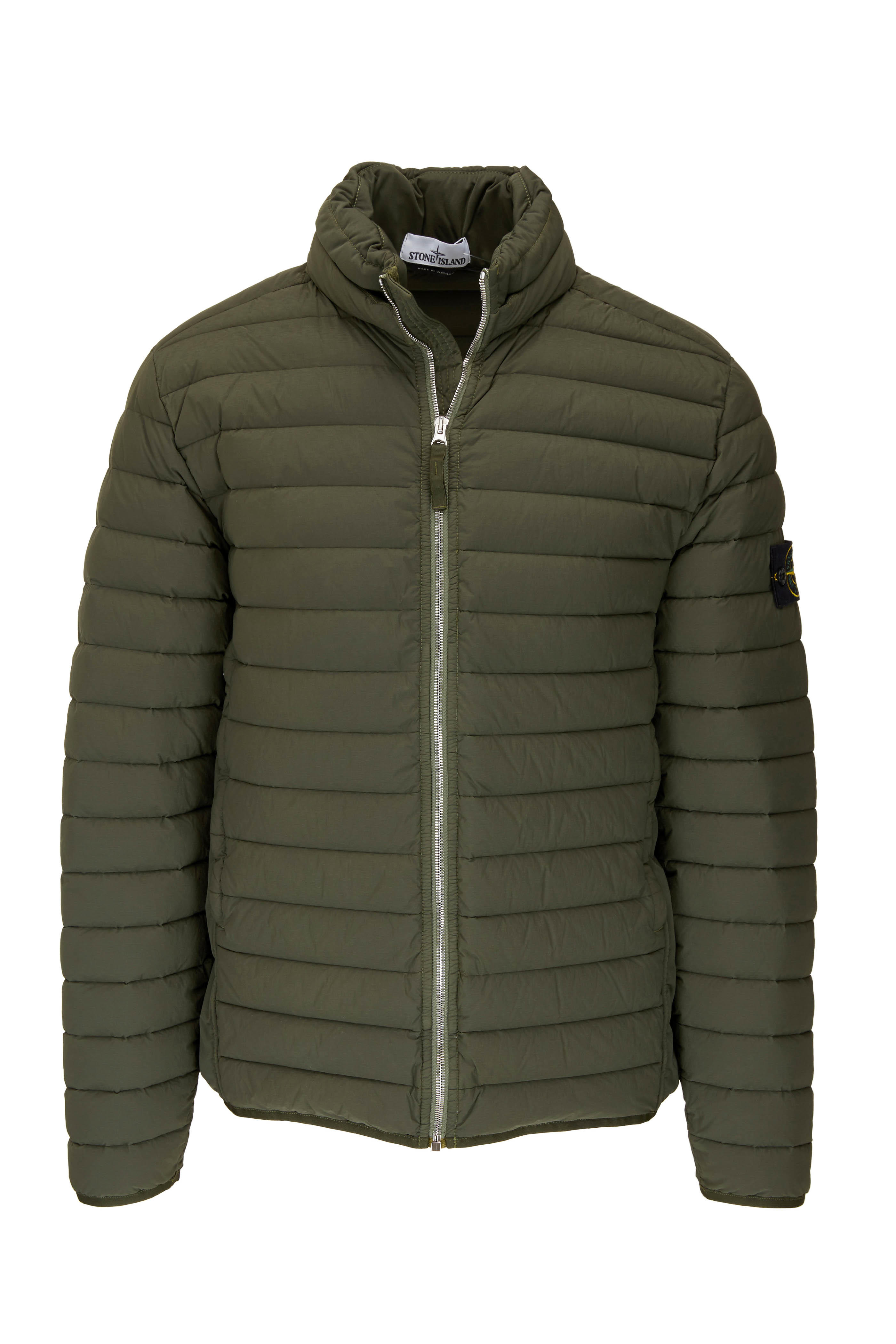 stone island puffer jacket grey