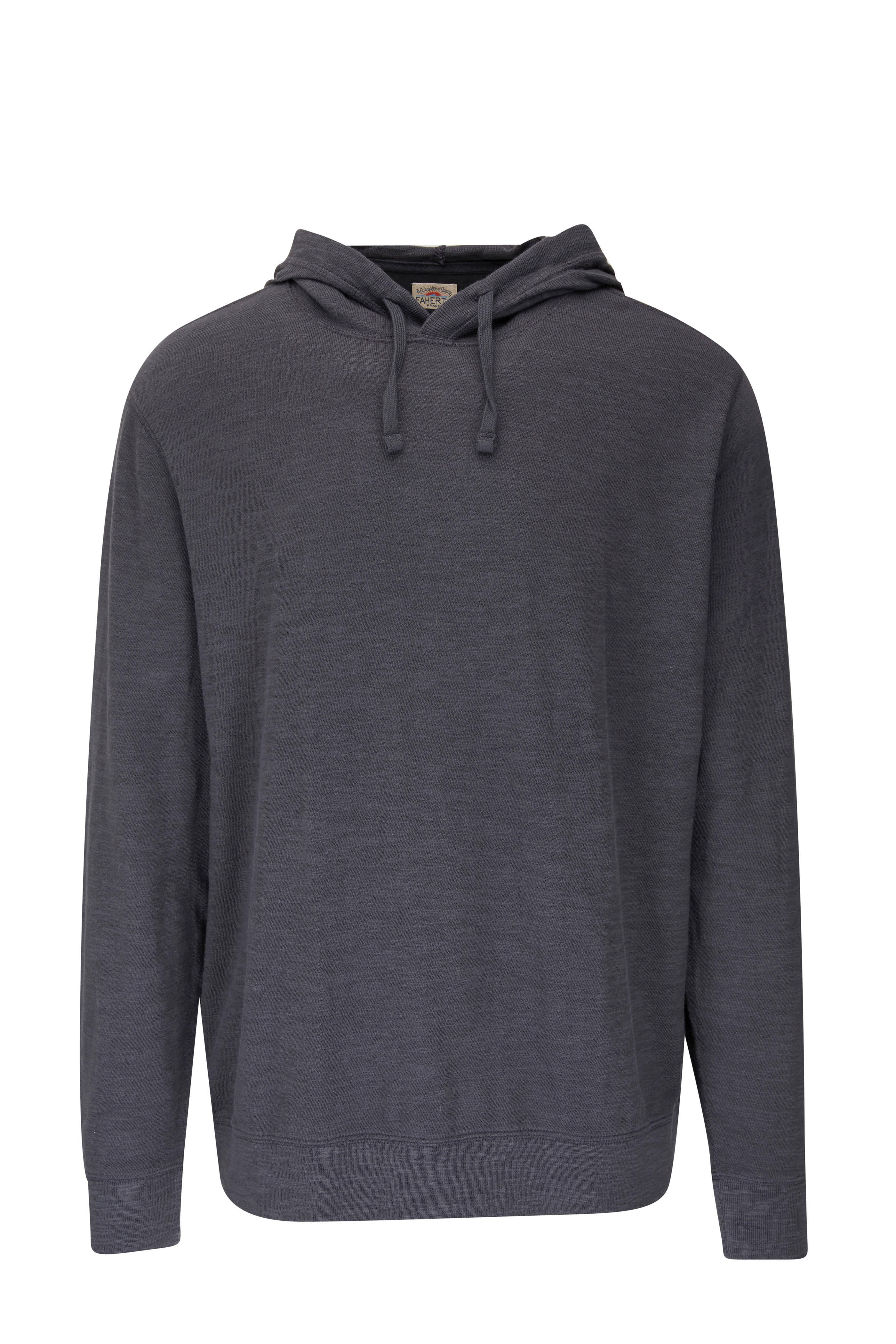 faherty slub cotton hoodie