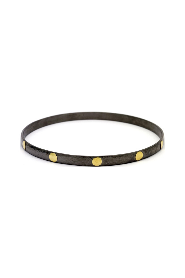 Silver & Gold Bangle Bracelet