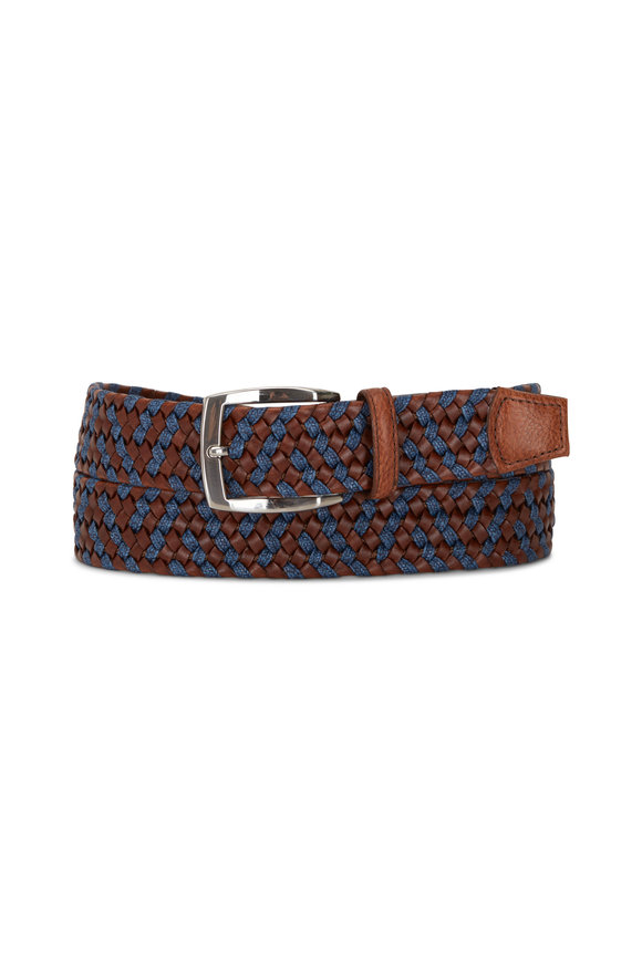 navy designer belt