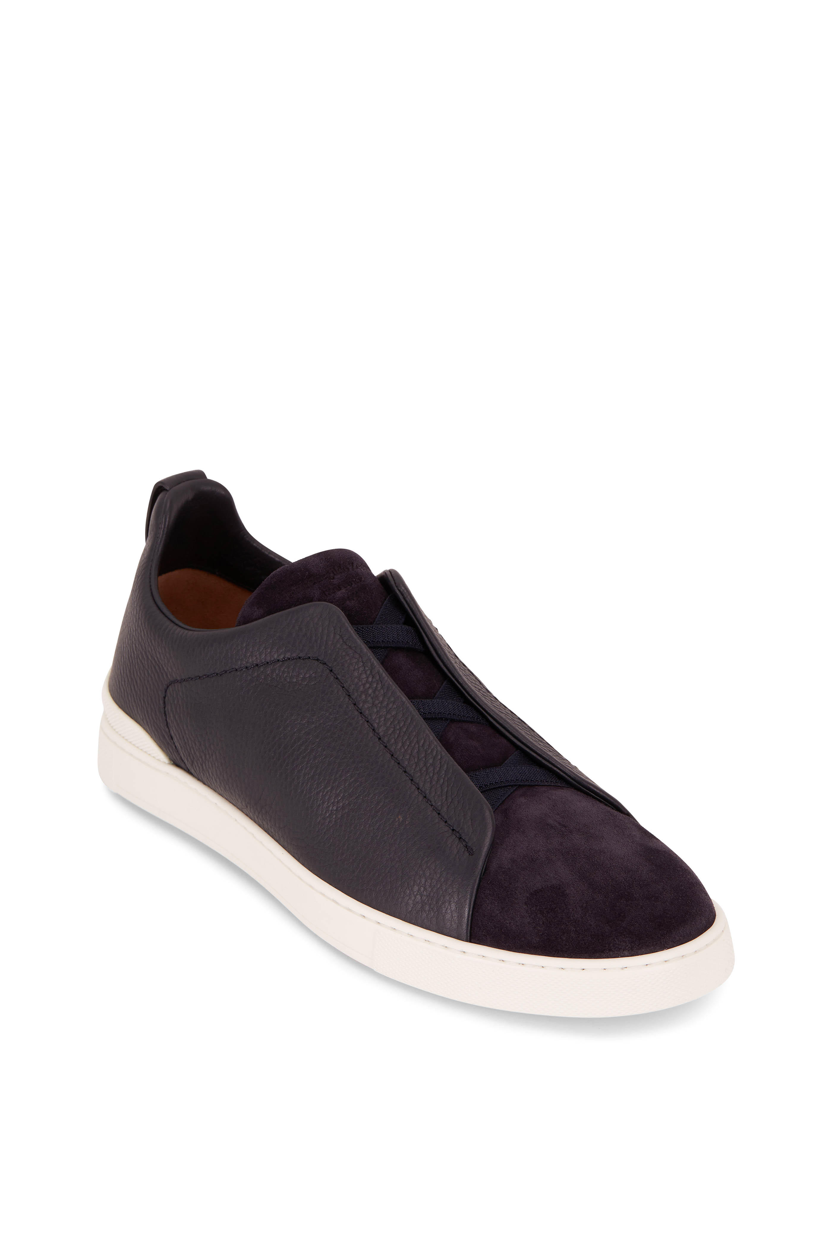 zegna suede sneakers
