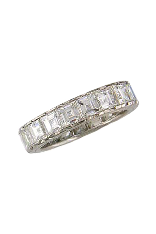 Platinum White Diamond Guard Ring