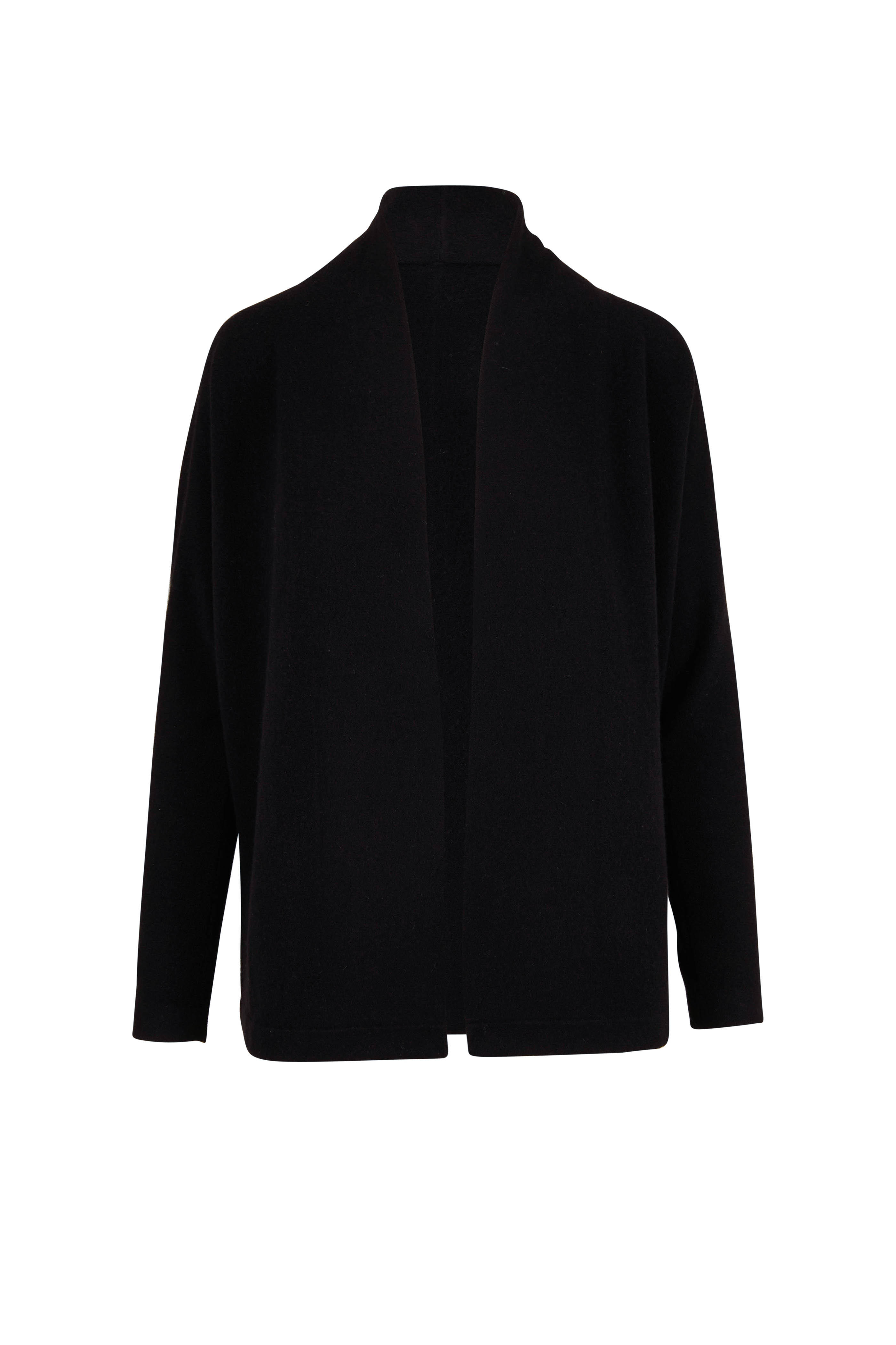 vince black cashmere cardigan