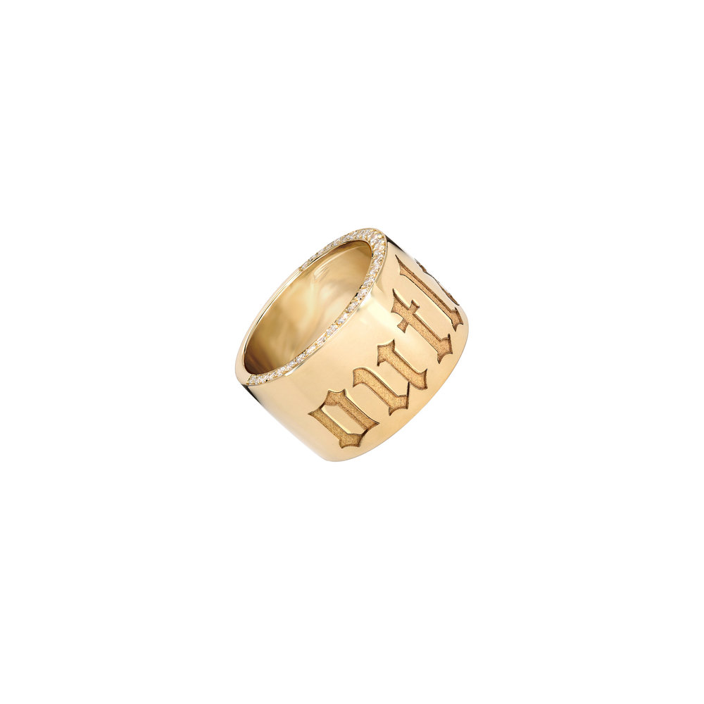 Dru - 14K Yellow Gold Outlaw Cigar Band | Mitchell Stores