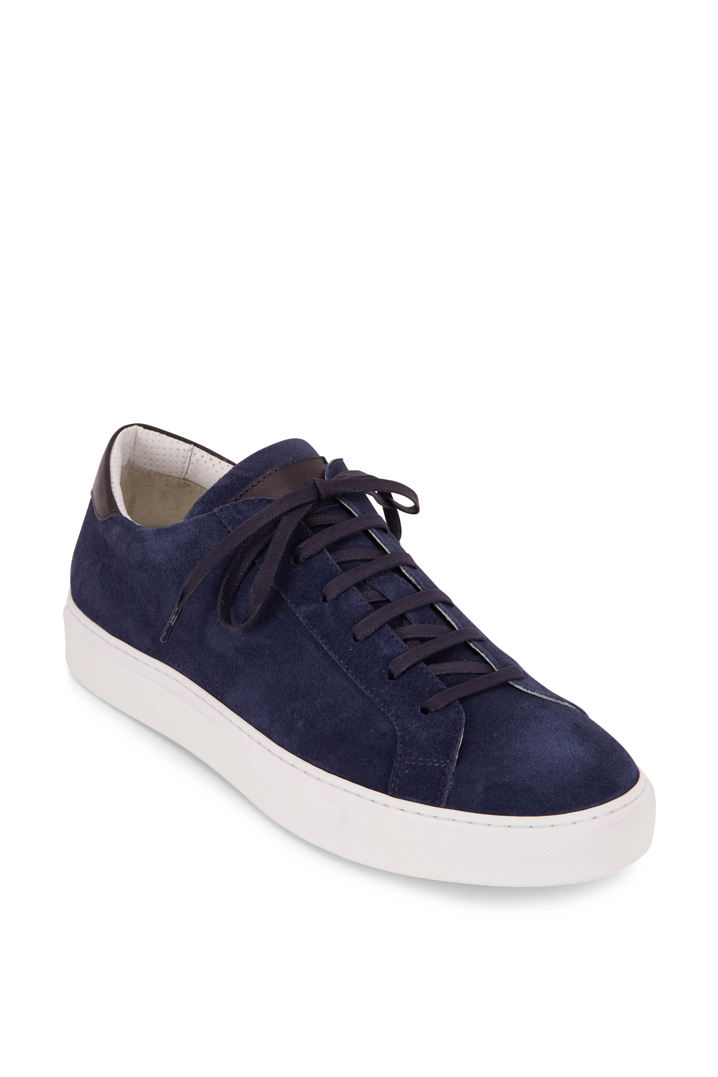 navy suede sneakers