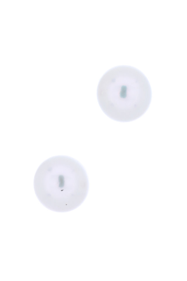 White Gold Pearl Studs