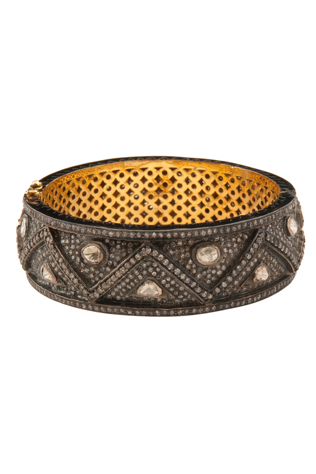 Yellow Gold Pavé Diamond Bracelet
