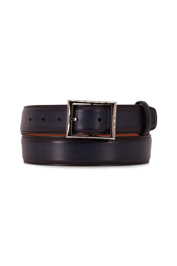 navy designer belt