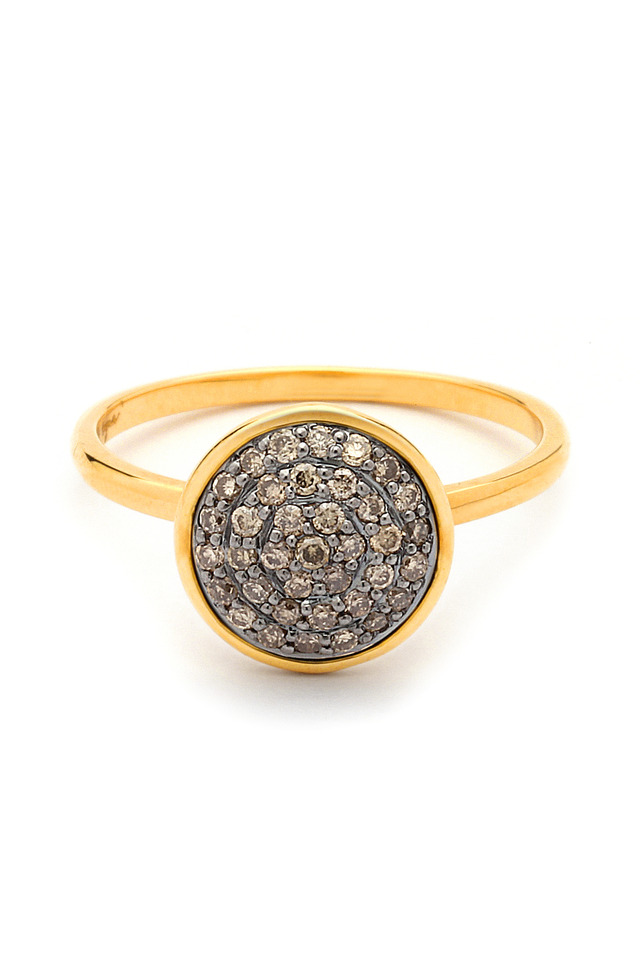 Champagne Diamond Chakra Ring
