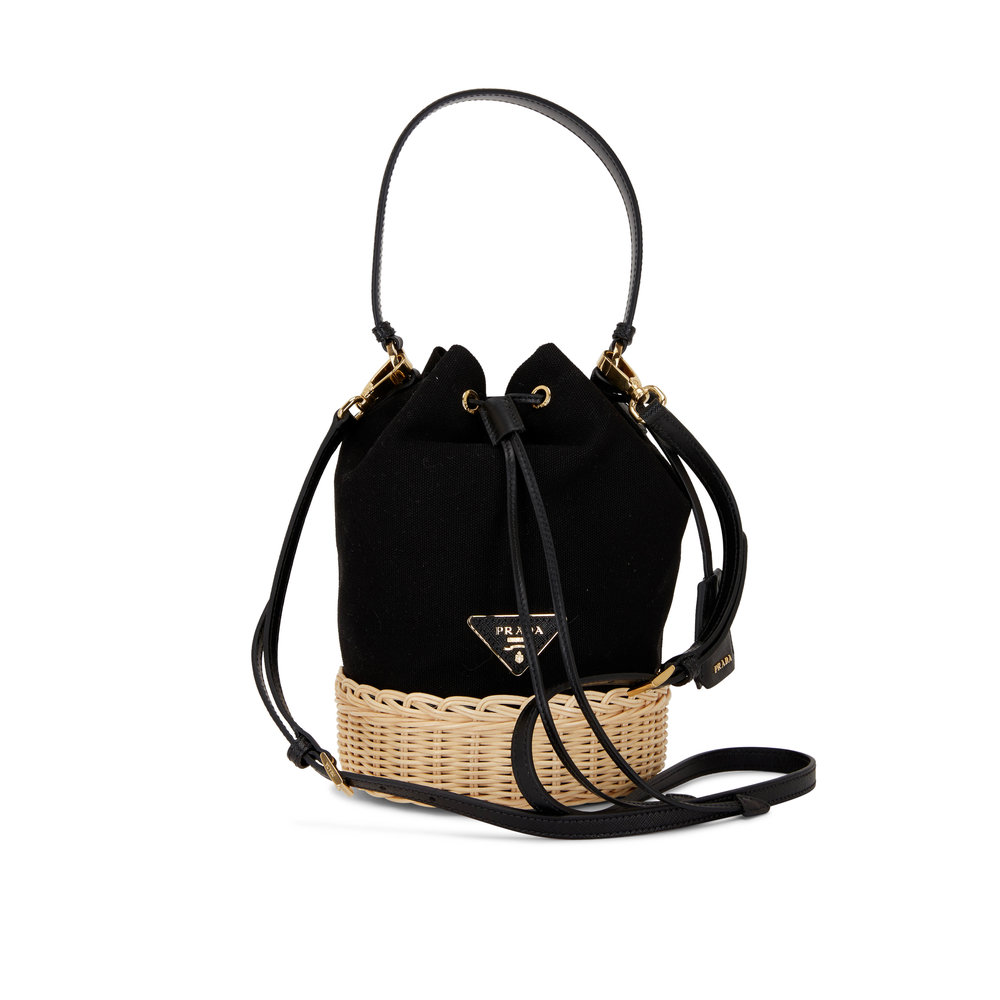 farfetch prada bucket bag