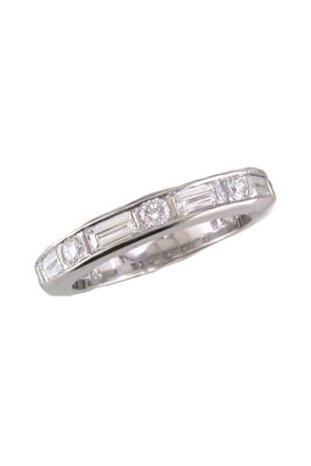 Baguette & Round-Cut Diamond Ring