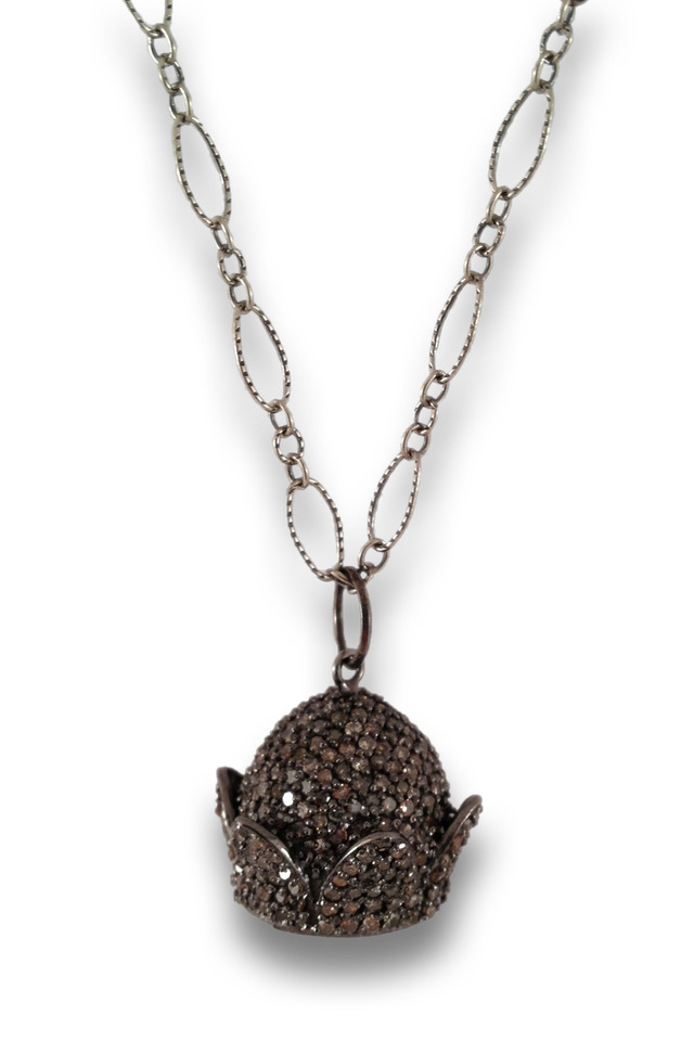 Crowned Diamond Necklace