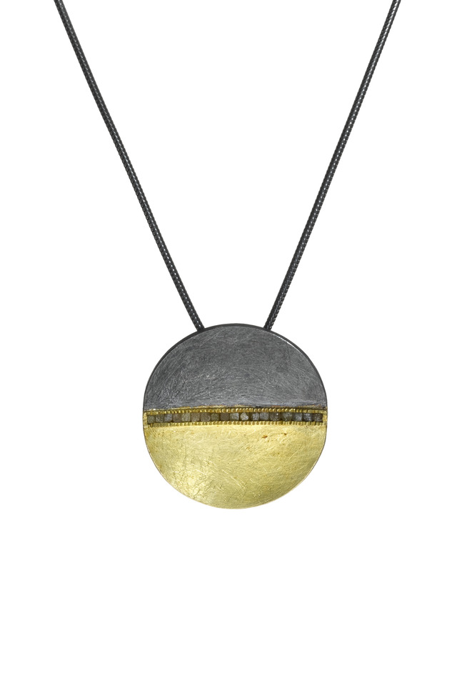 Raw Diamond Cube Gold Necklace