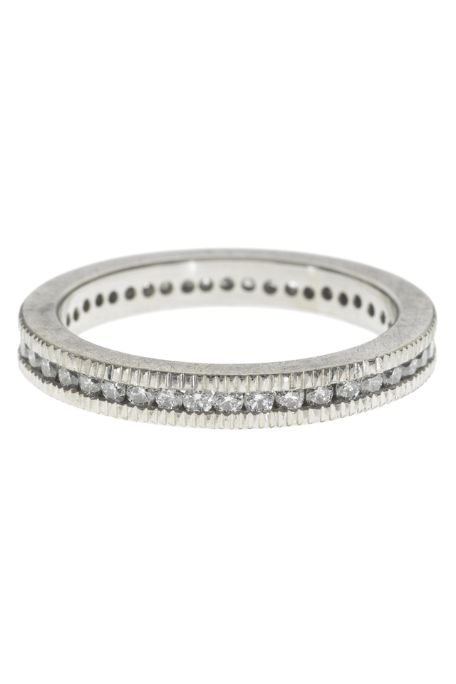 Palladium Diamond Band