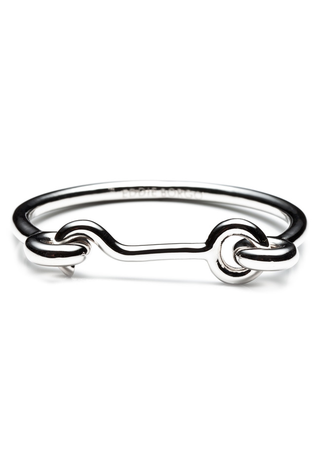 Silver Plated Door Latch Cuff Bracelet
