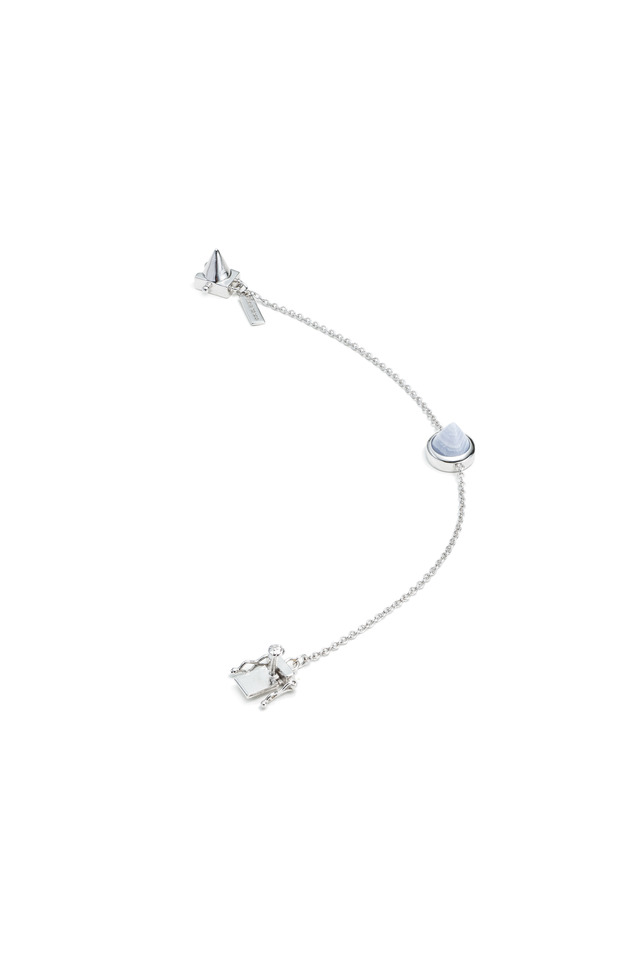 Gemstone Cone Silver Bracelet