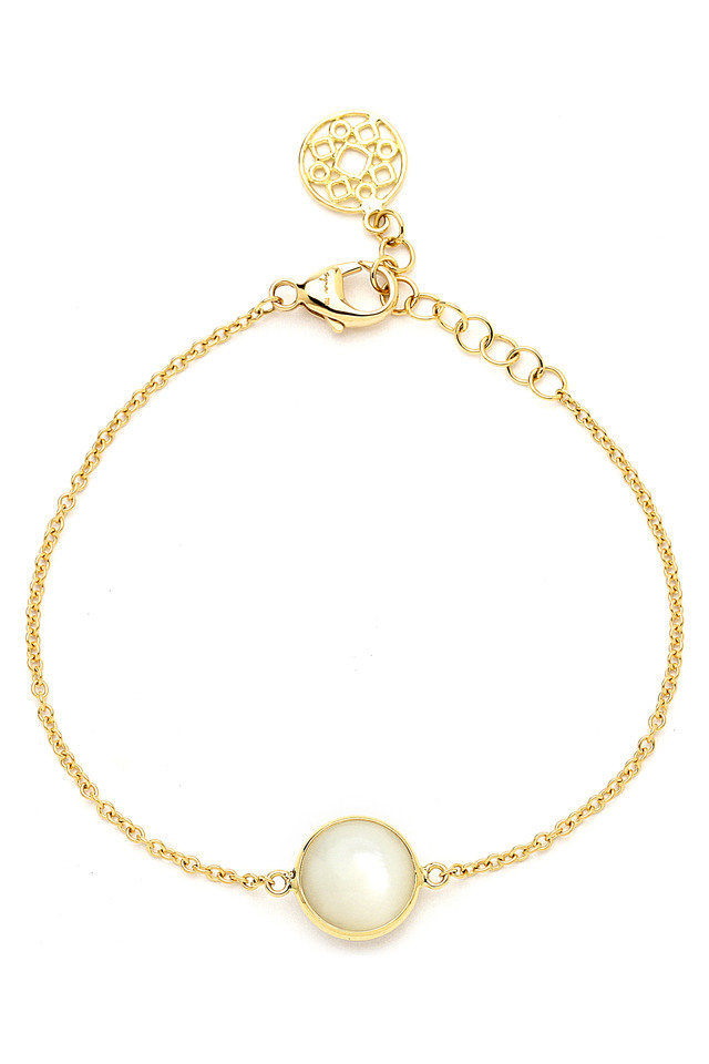 Mother Of Pearl Gold Bracelet