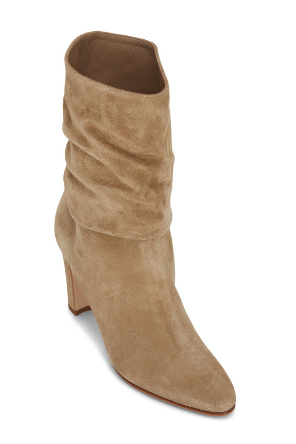 AN Womens Velvet?Lining Sponge Soles Imitated Suede Boots DKU02295 