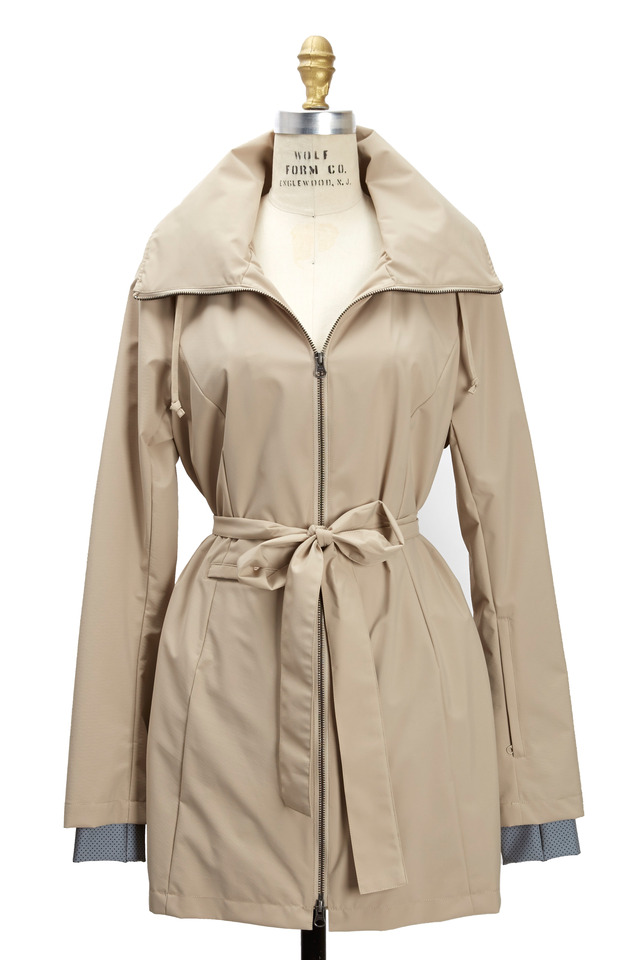 New Voyager Sand Belted Coat