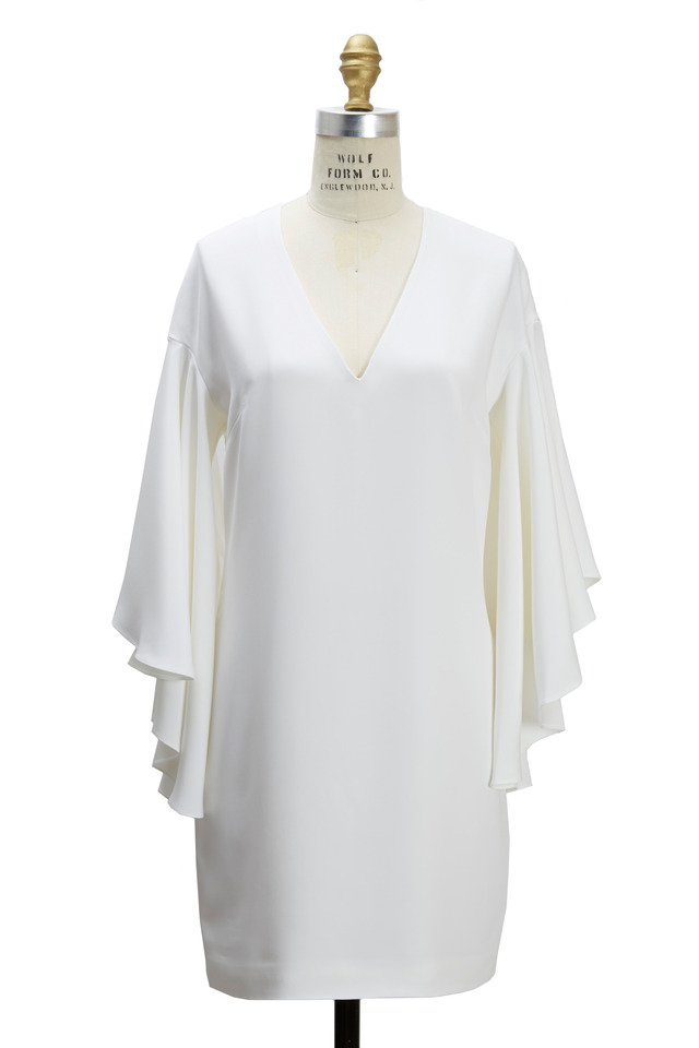 Lillian White Silk Dress