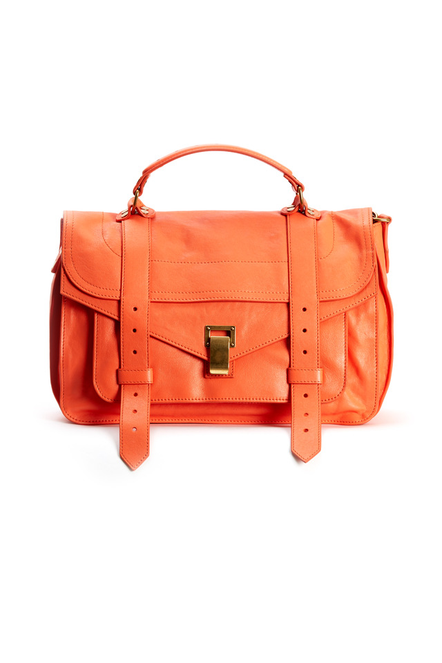 PS1 Coral Leather Medium Flap Handbag