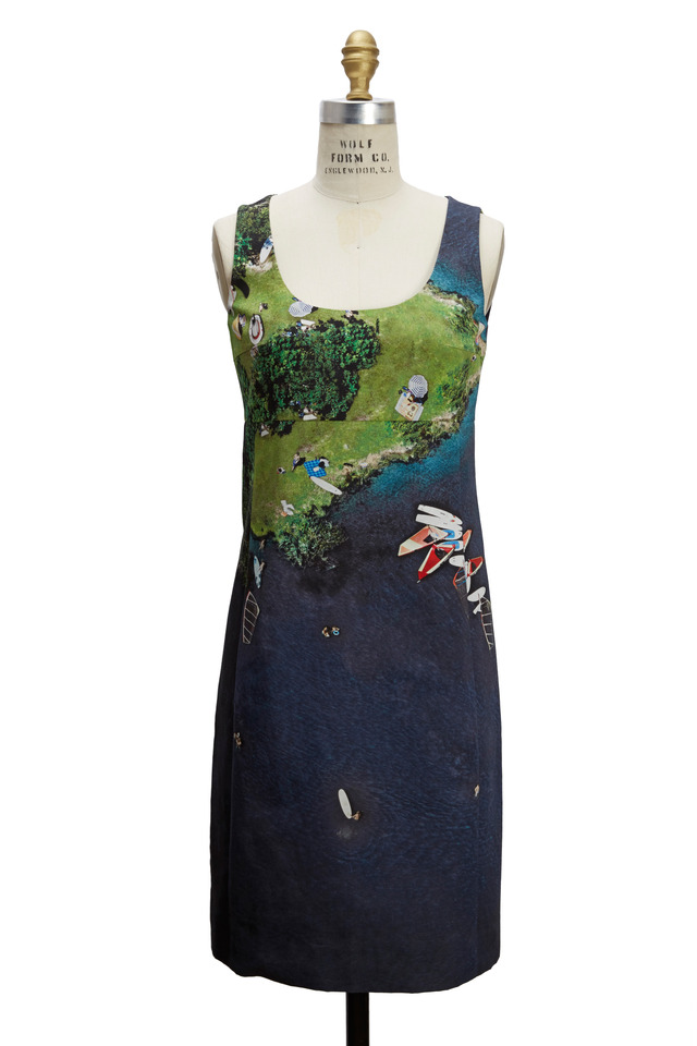 Navy Blue Cotton Surfer Dress
