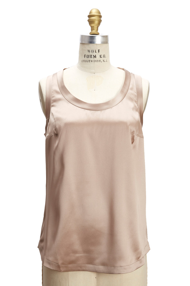 Nude Silk Reversible Tank